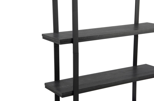 5-layer Metal Shelf-Bookshelf (Black)