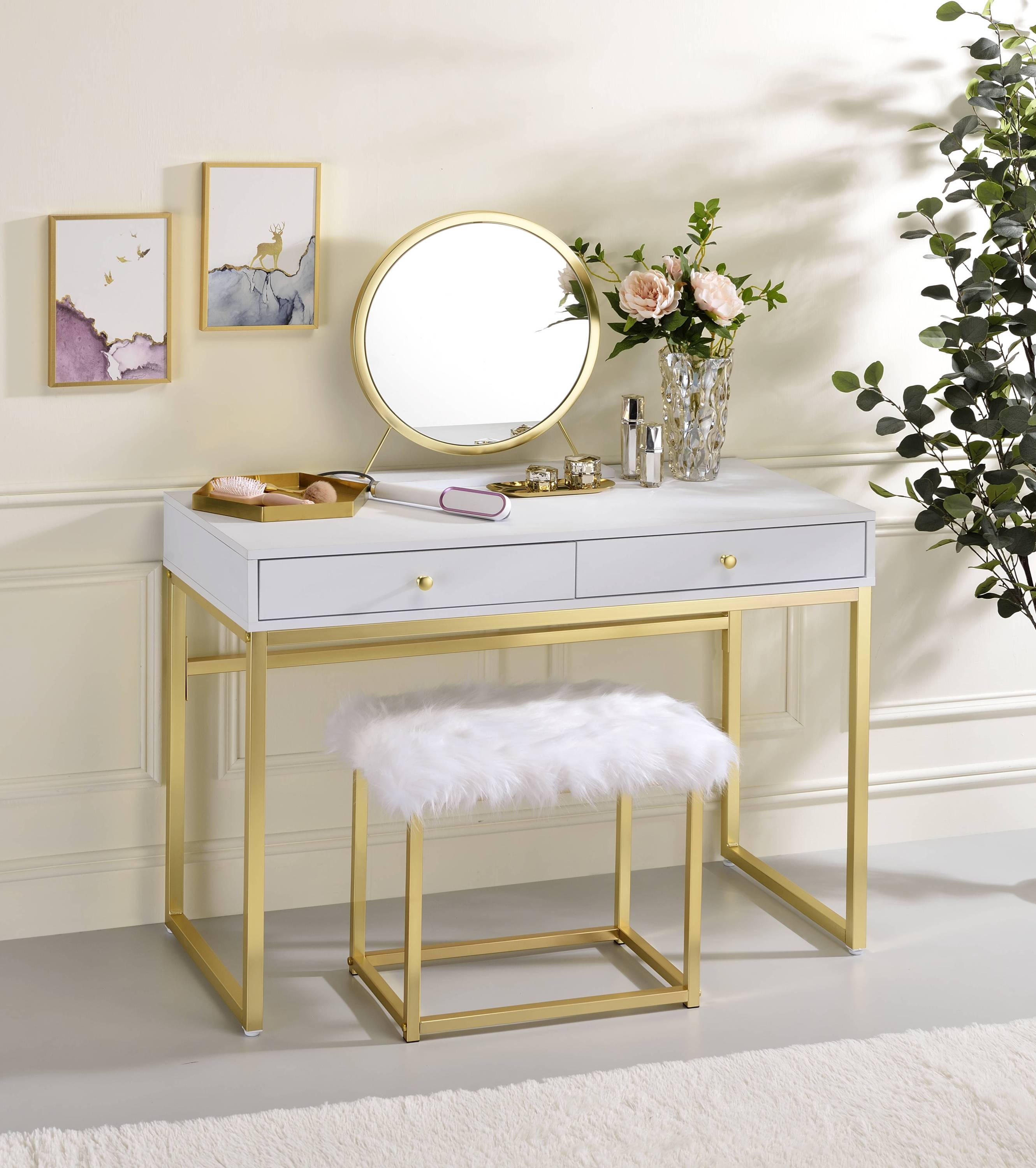 ACME Coleen  Vanity Desk in (White)