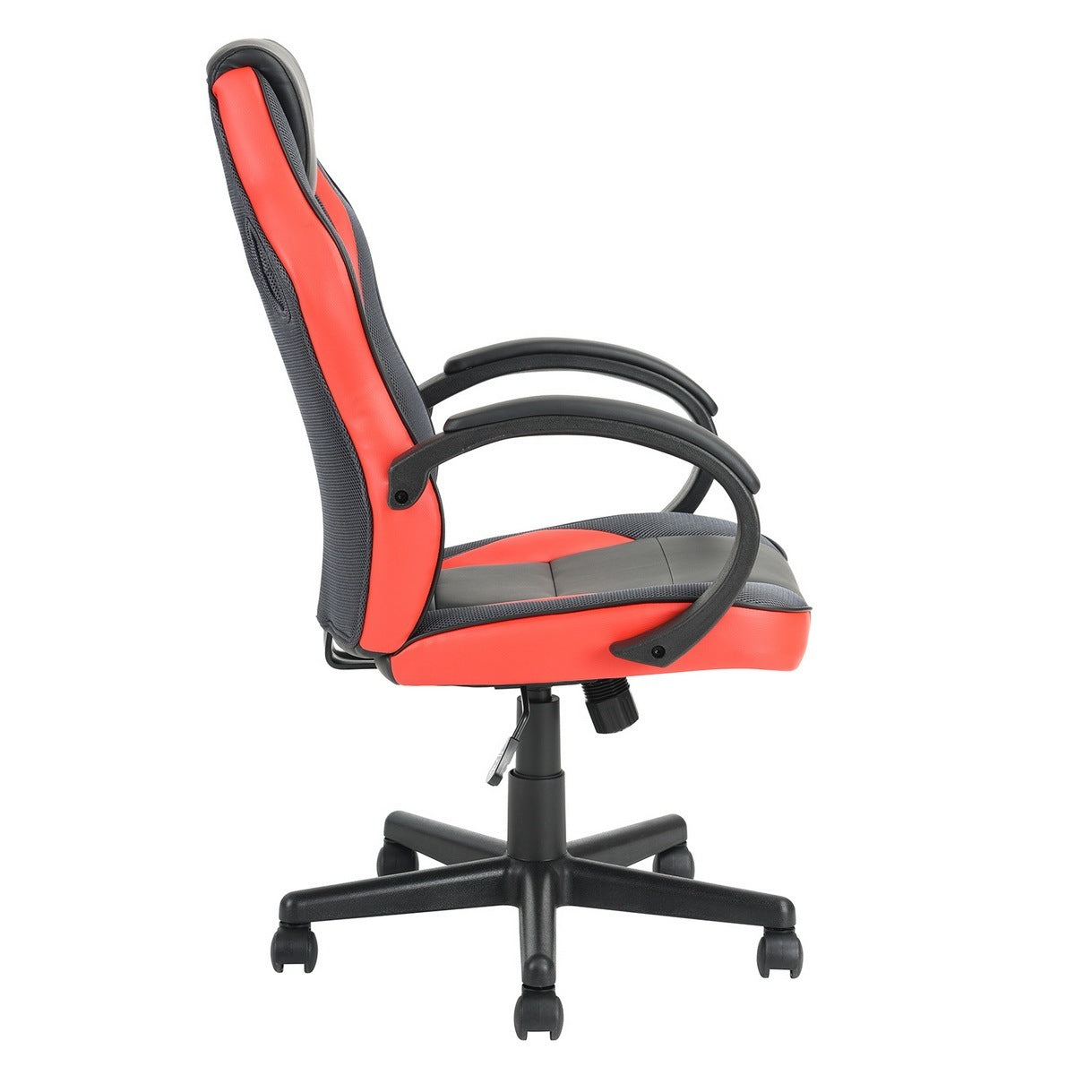 Gaming Office Chair with Fabric Adjustable Swivel (Red)