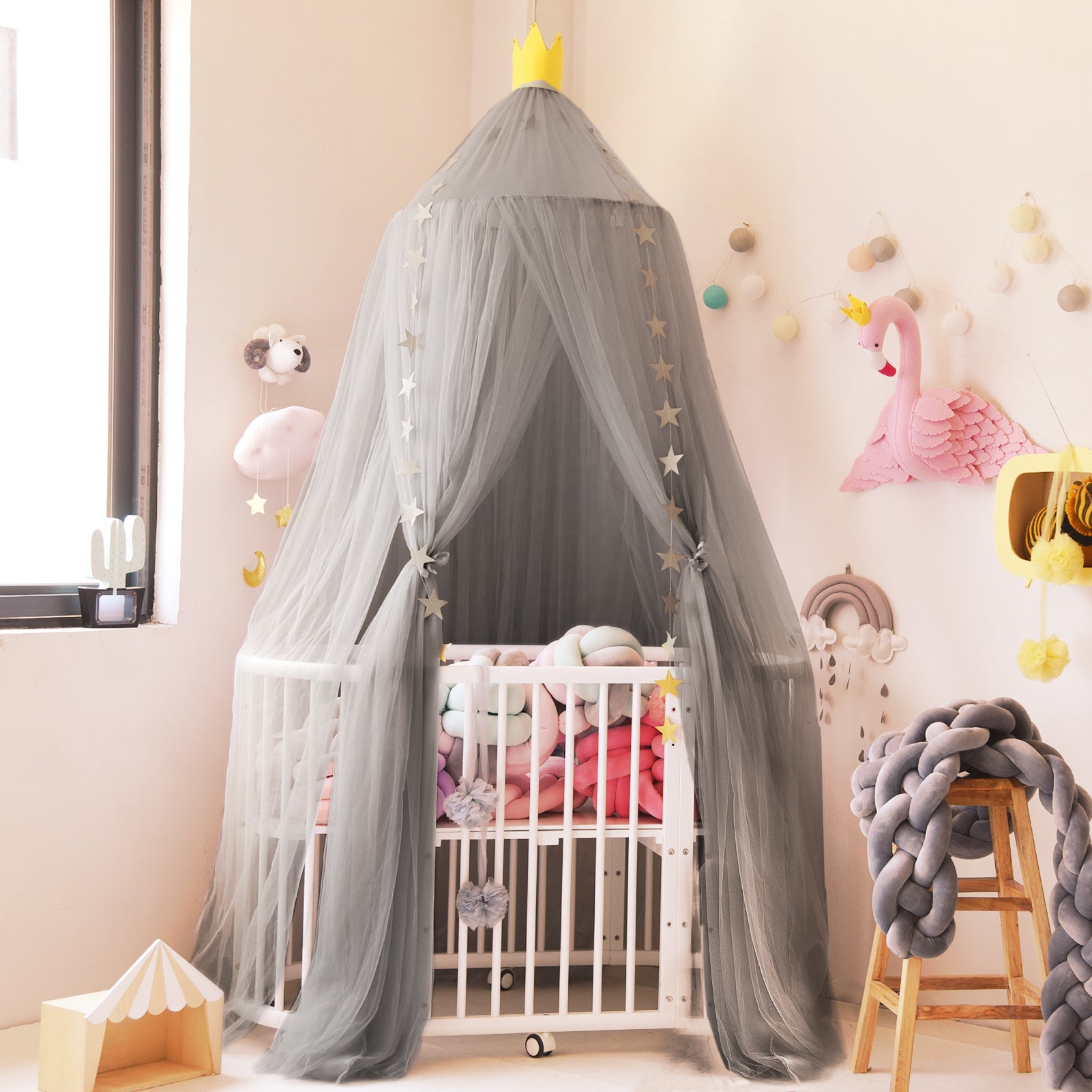 Kids Play Tent Baby Princess Room (Gray)