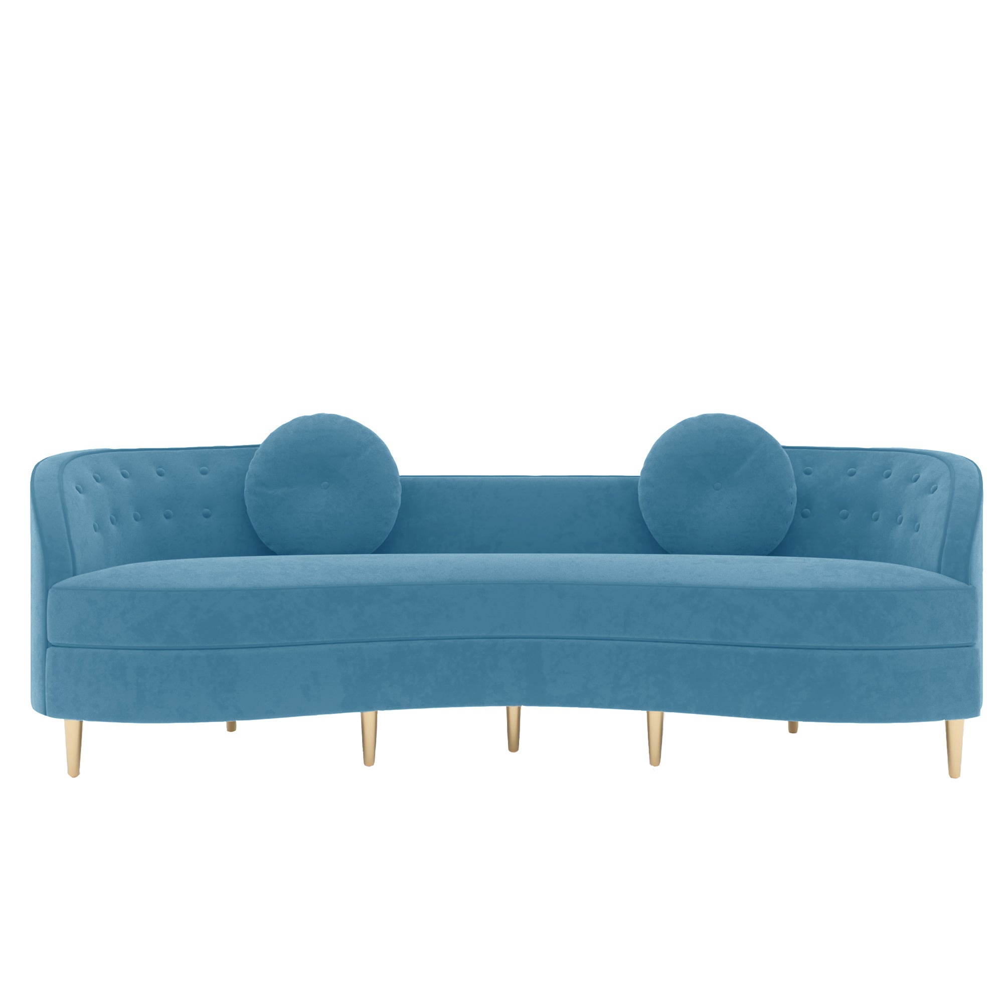 Blue Velvet Sofa