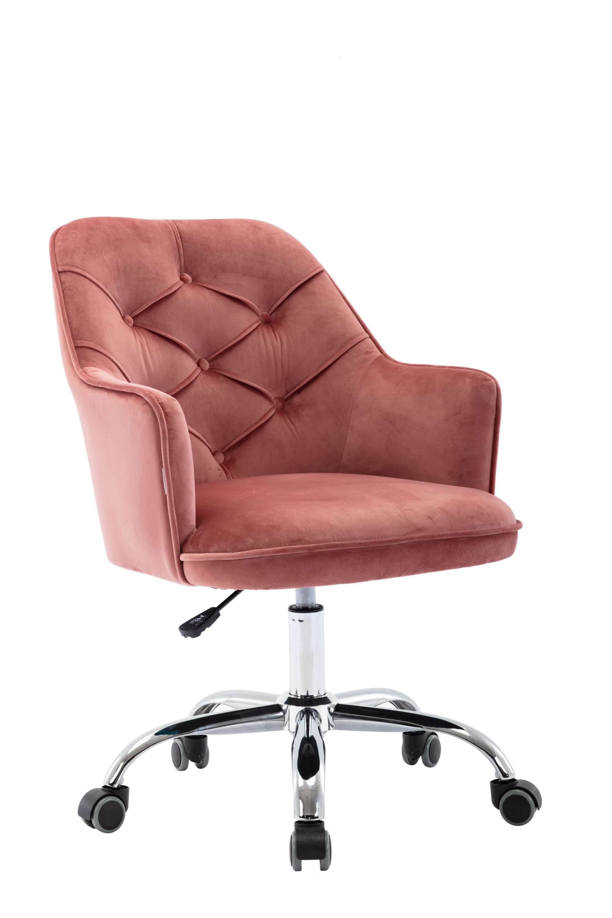 COOLMORE Velvet Swivel Chair (Red)