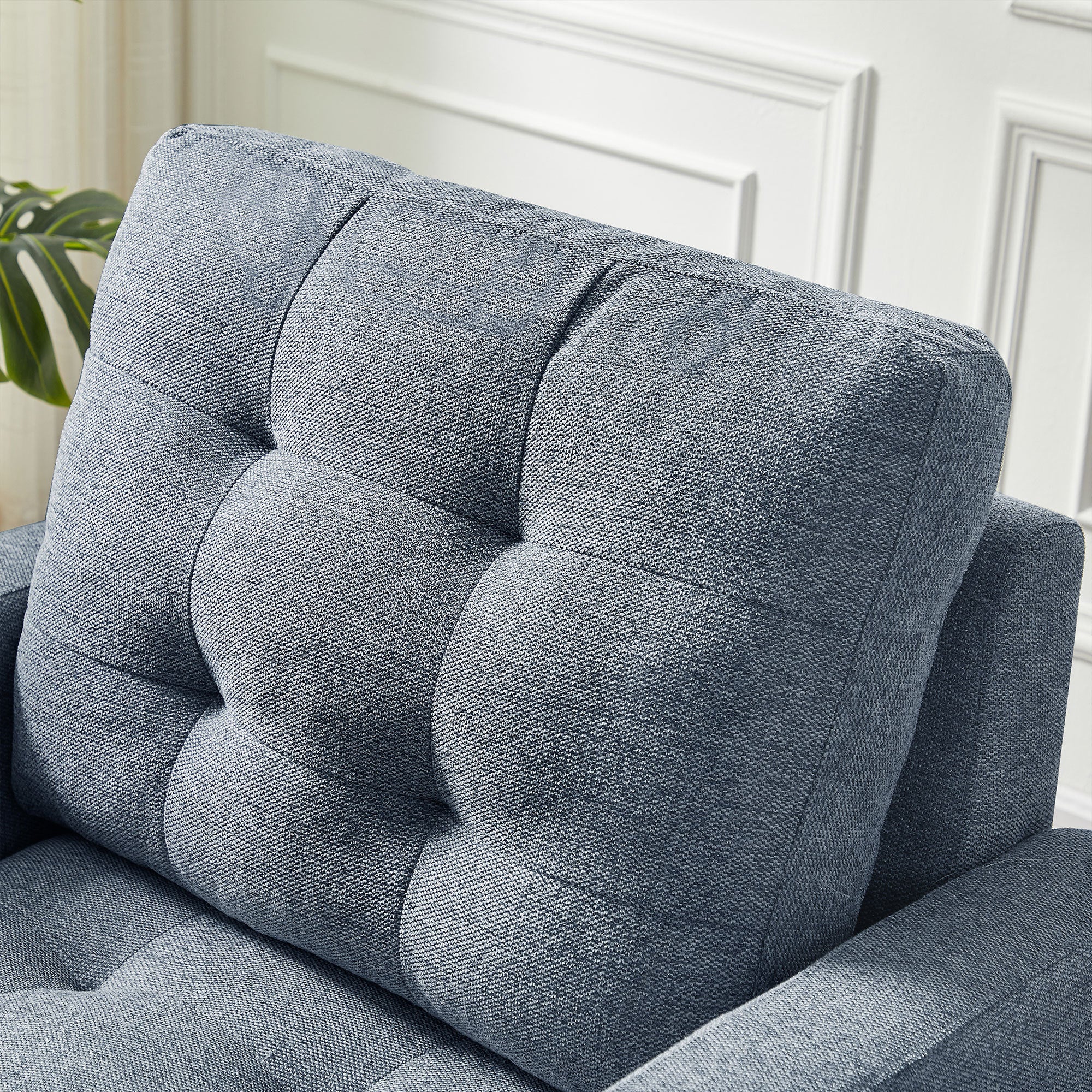 Welike Modern Fabric Single Sofa Chair (Blue)