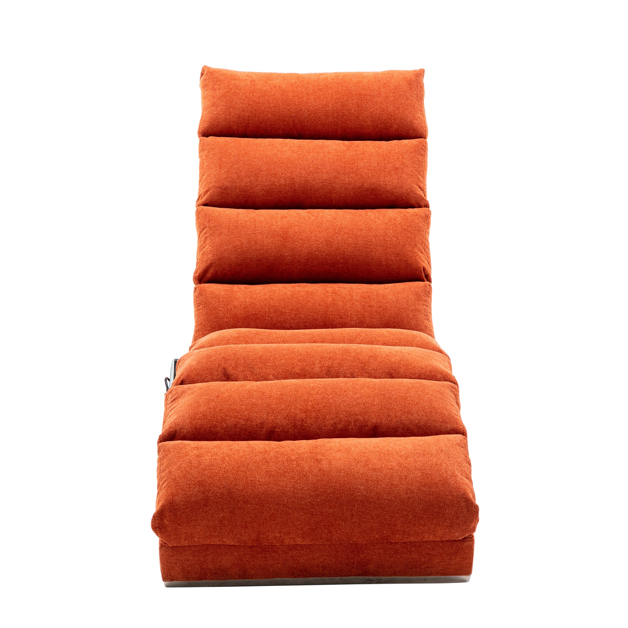 COOLMORE Linen Lounger Indoor Chair (Orange)