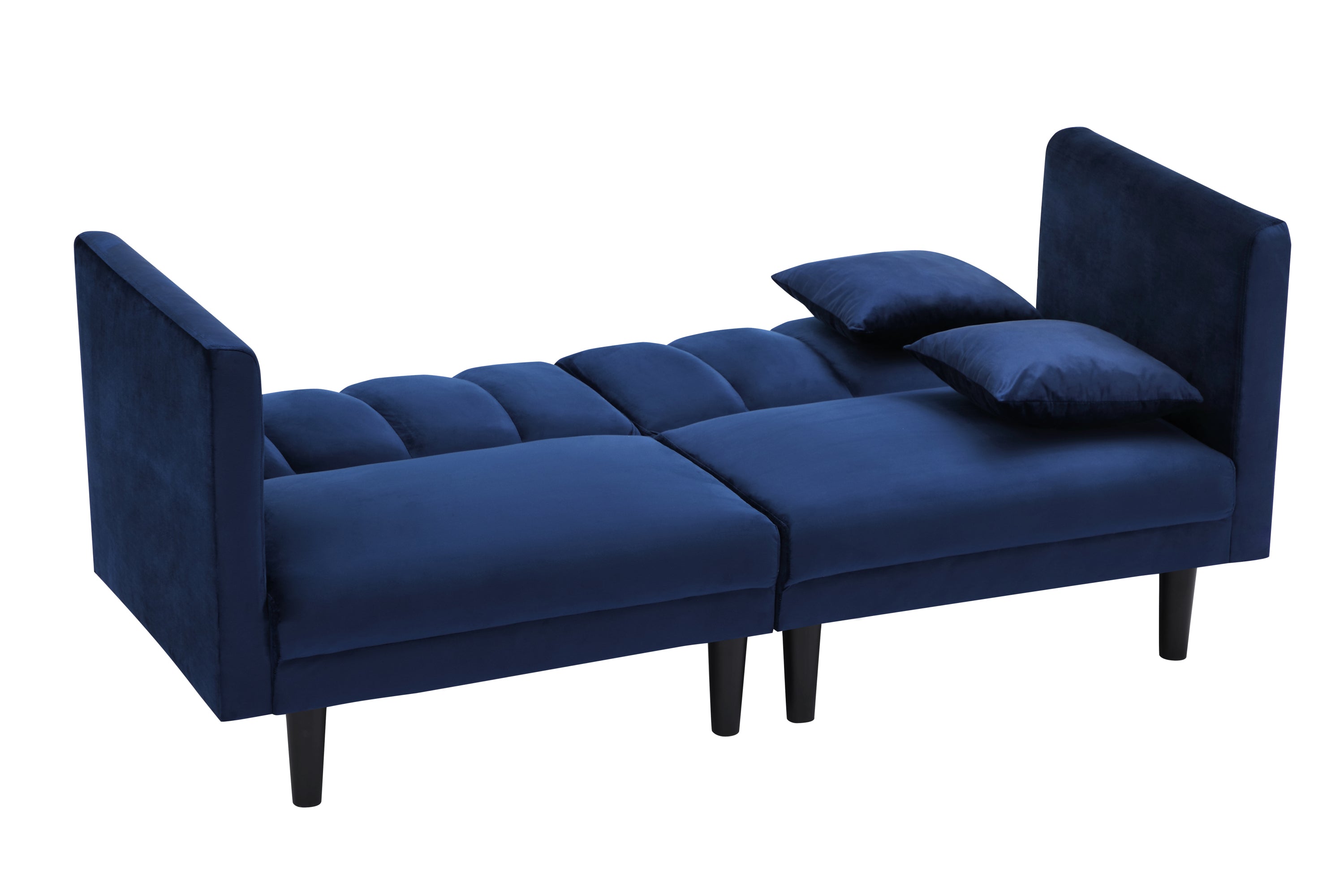 Futon Sofa Couch (Blue)