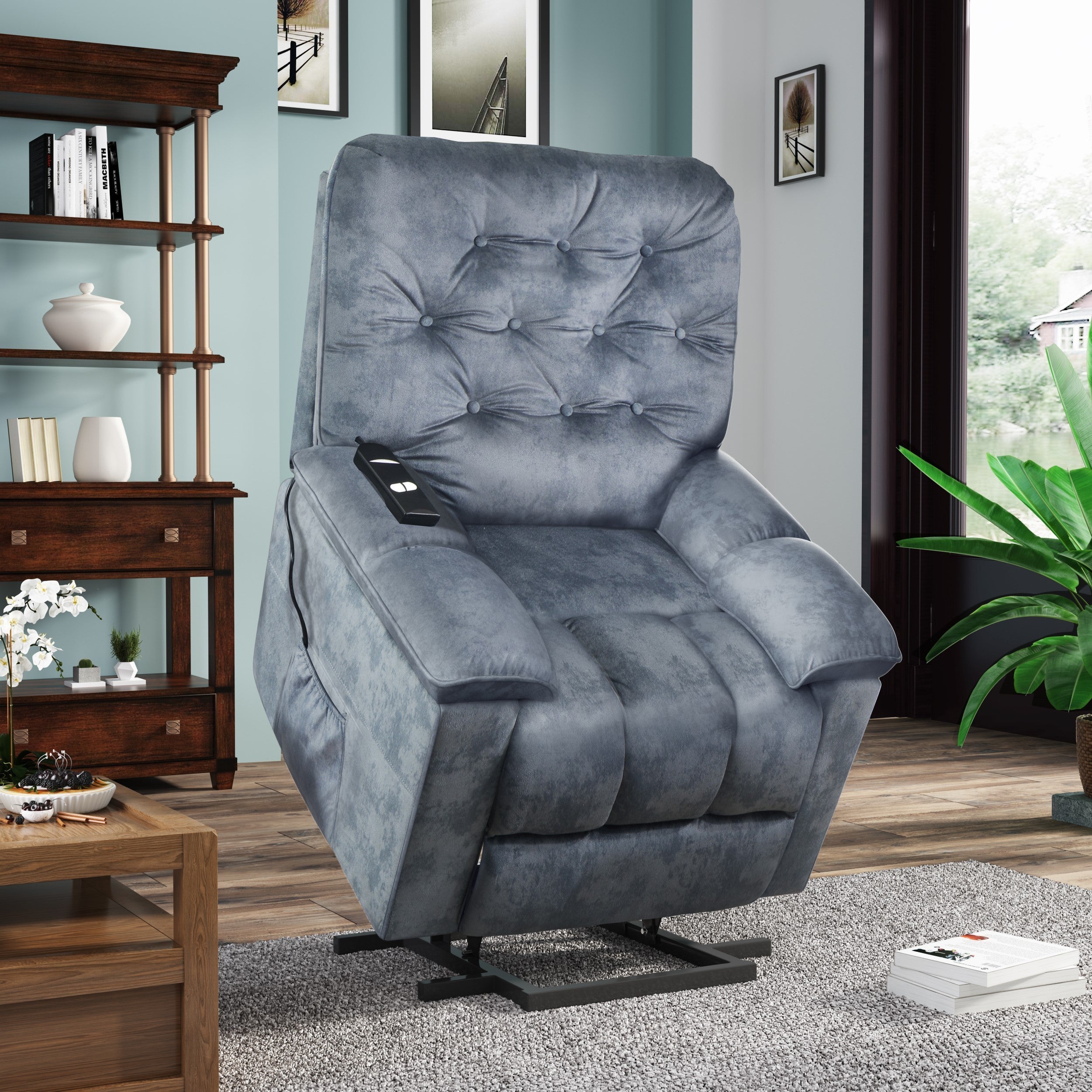 Oliver Soft Velvet Upholstered Living Room Sofa Chair