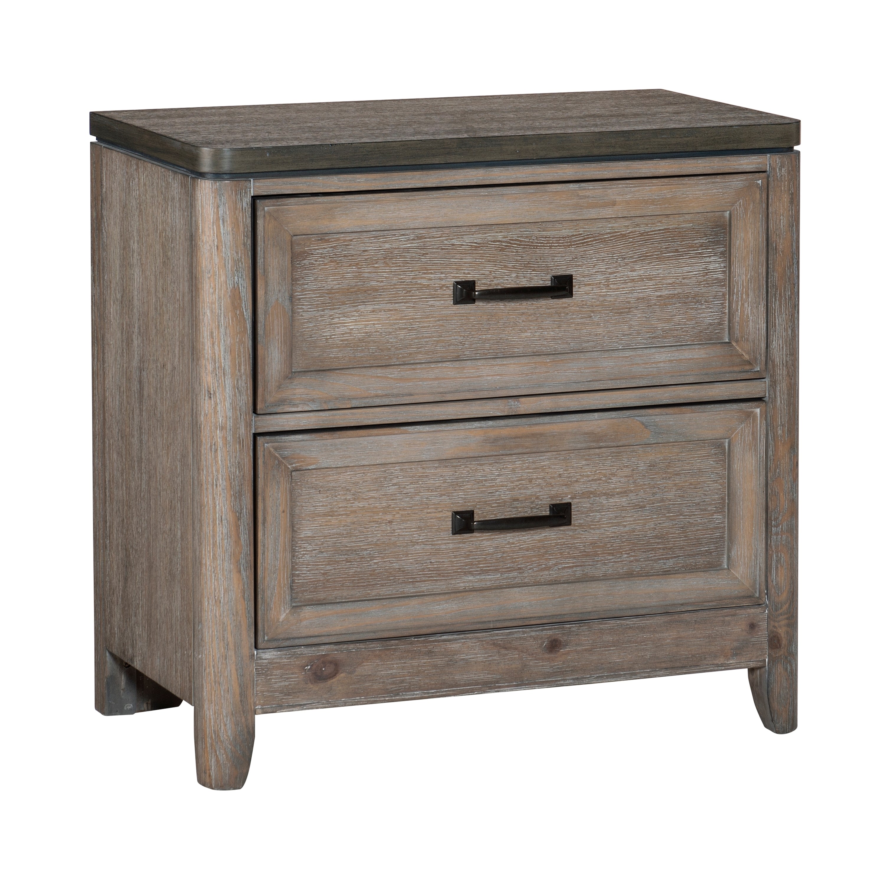 Nightstand of Drawers with Ball Bearing Glides Bed