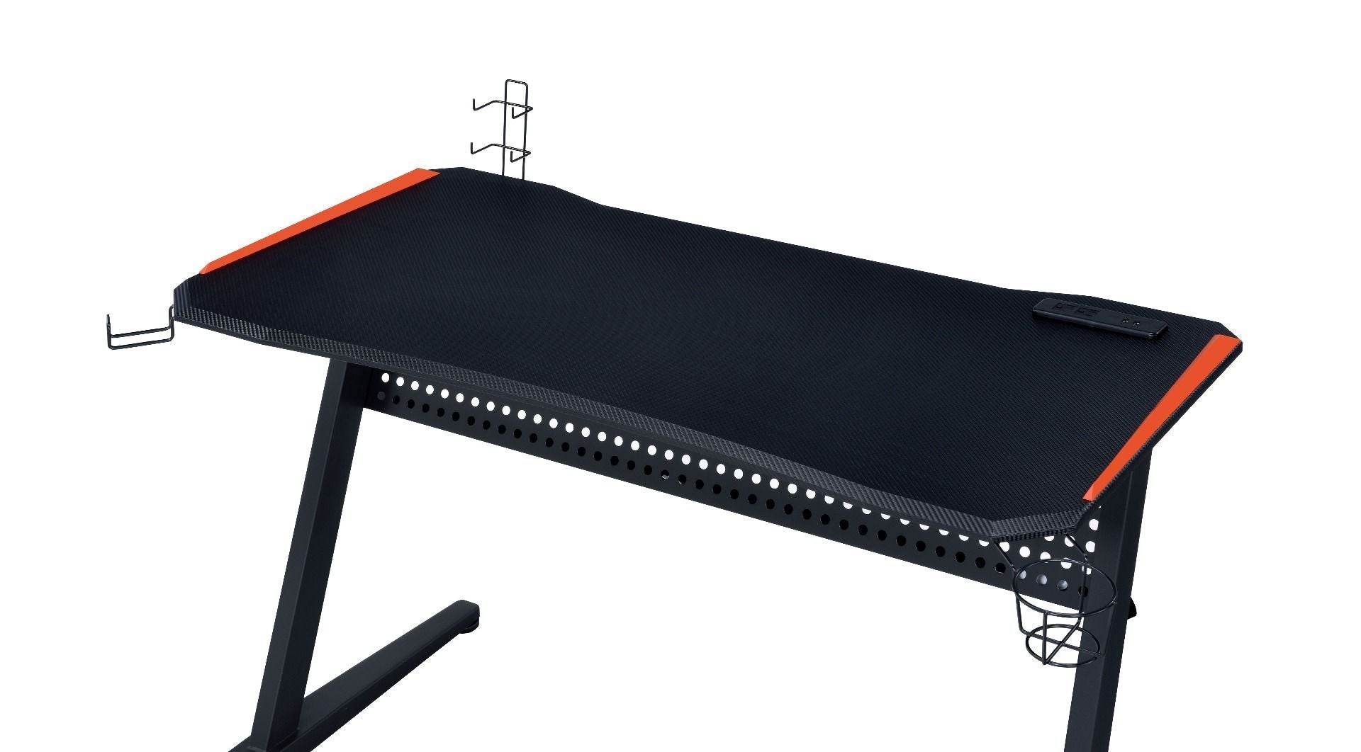 ACME Dragi Gaming Table w/USB Port (Black/Red)