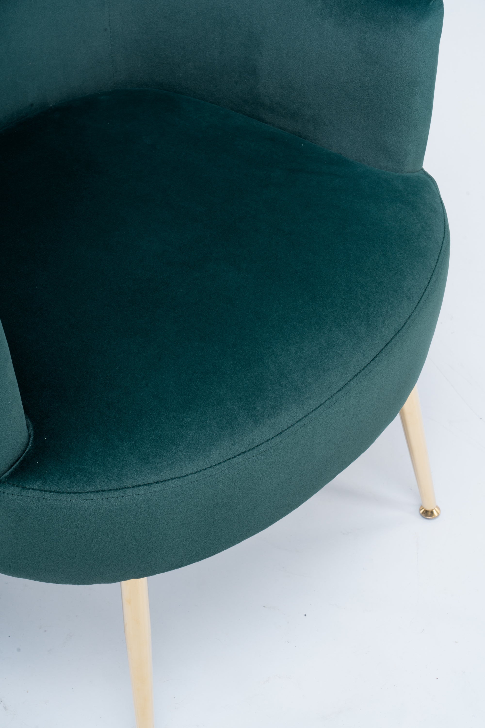 Velvet Armchair Accent Chair (Green)