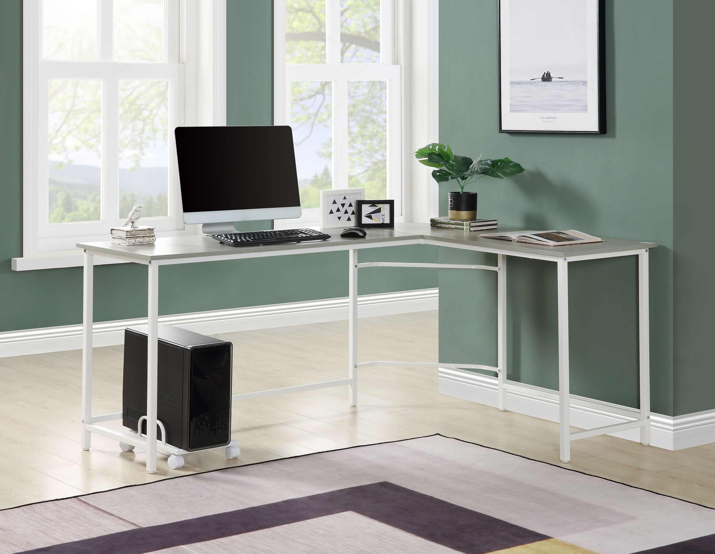ACME Dazenus Computer Desk (Gray)
