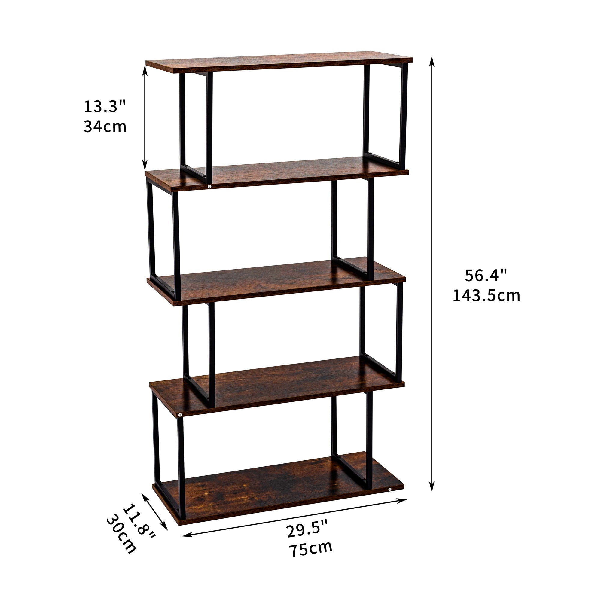 Multifunctional Decorative Storage Rack (Brown)