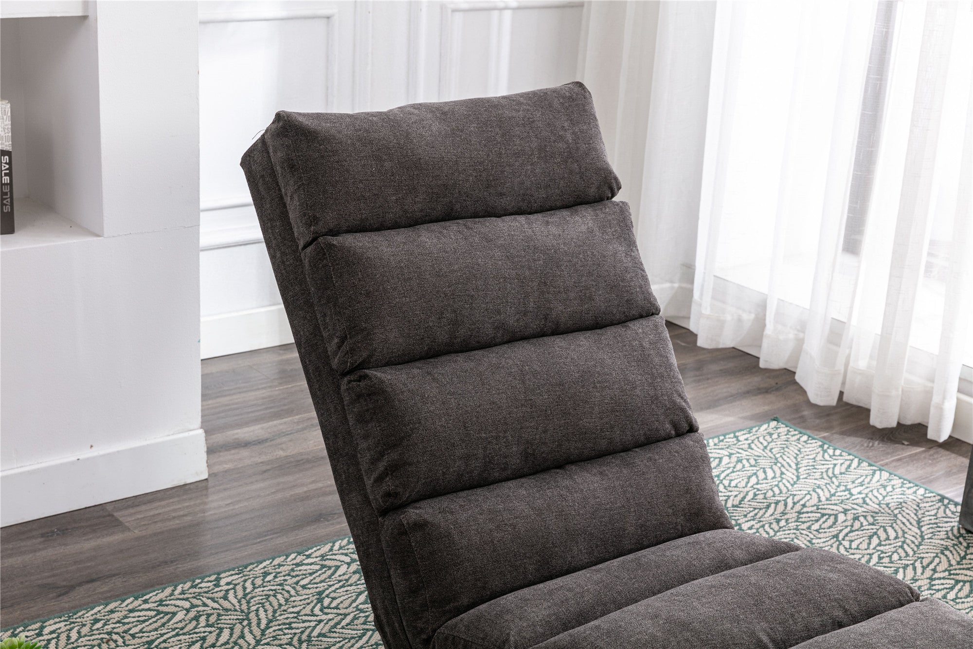 COOLMORE Linen Lounger Indoor Chair