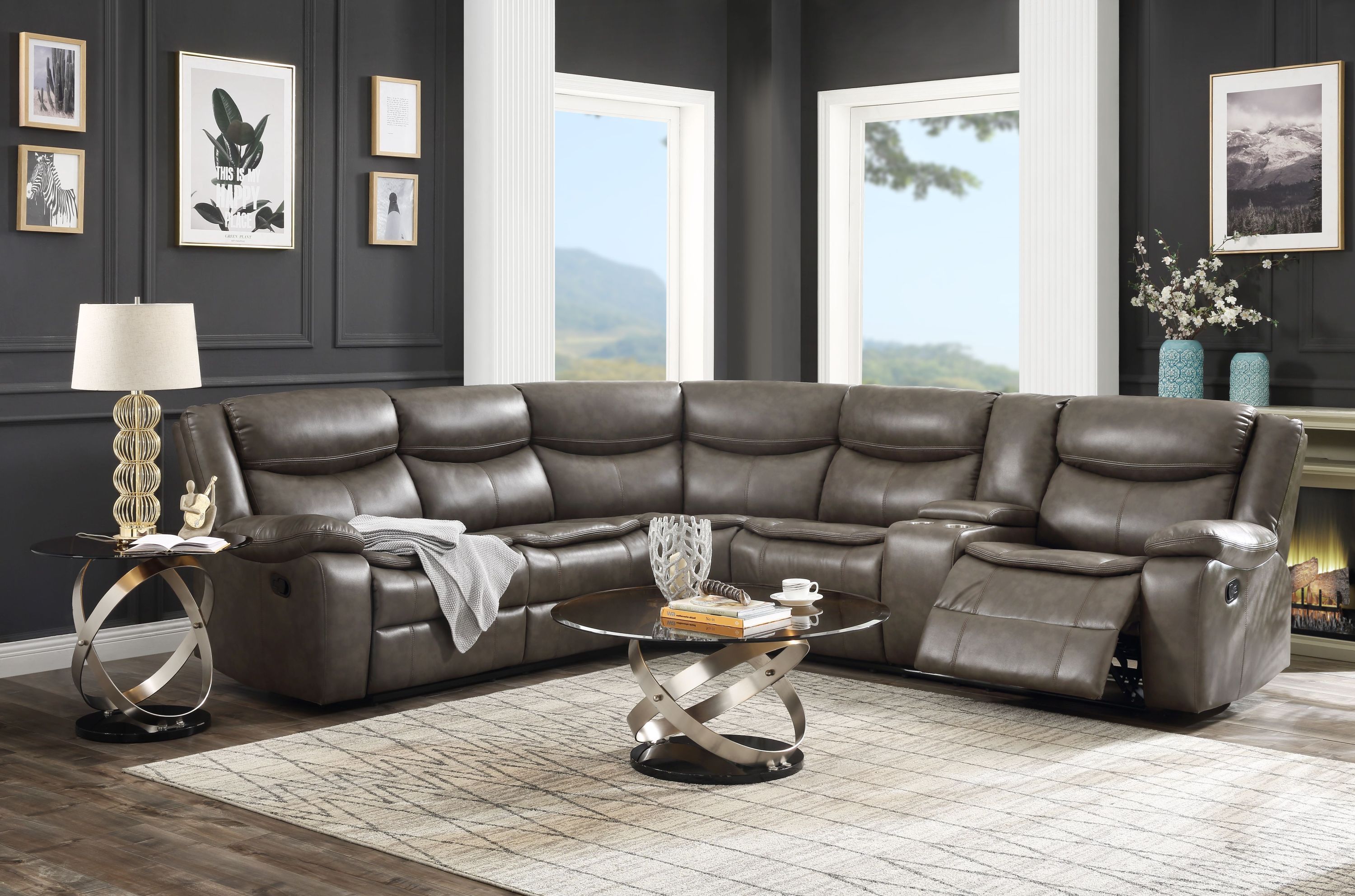 ACME Tavin Modular Sofa (Brown)
