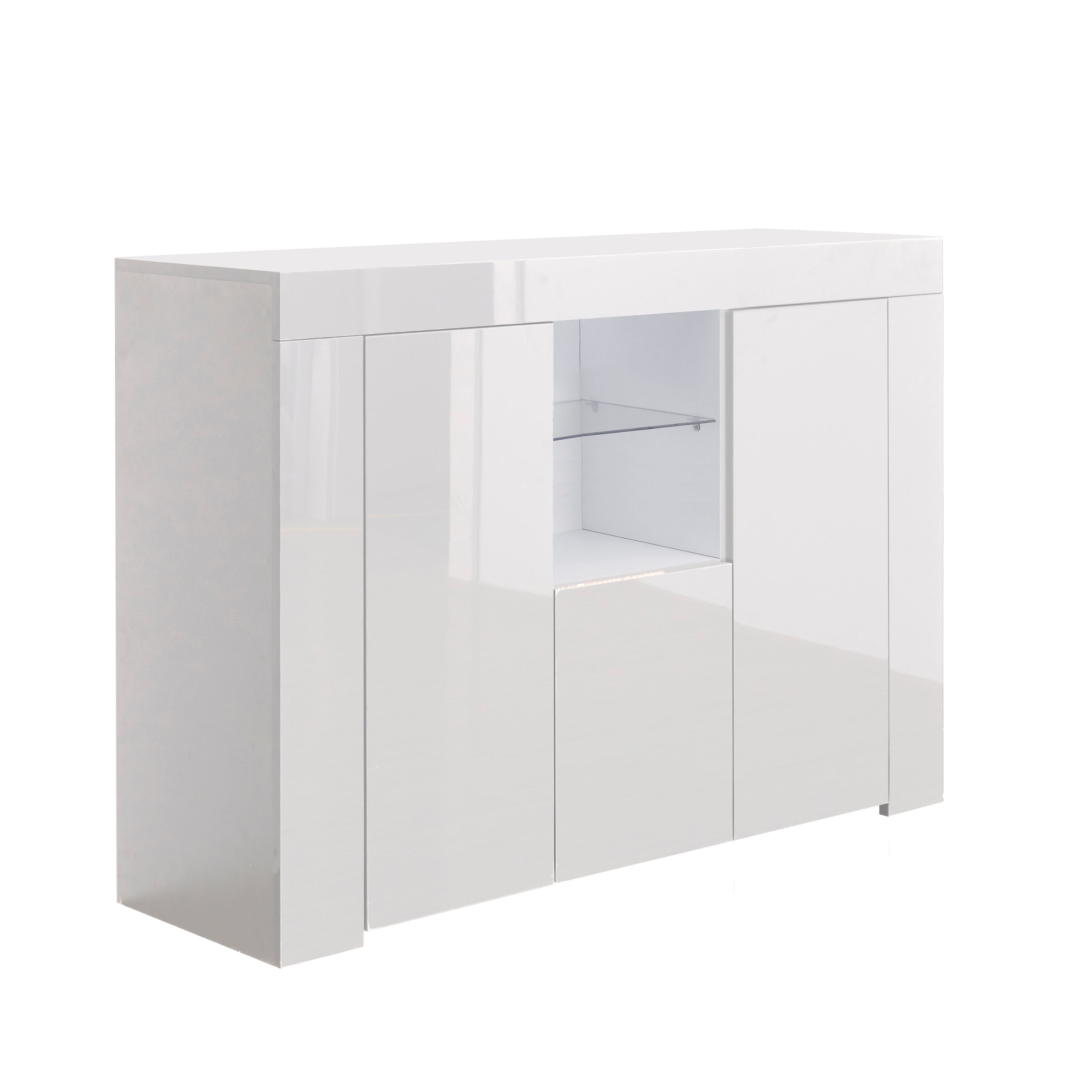 Cabinet Cabinets with LED Lights (White)