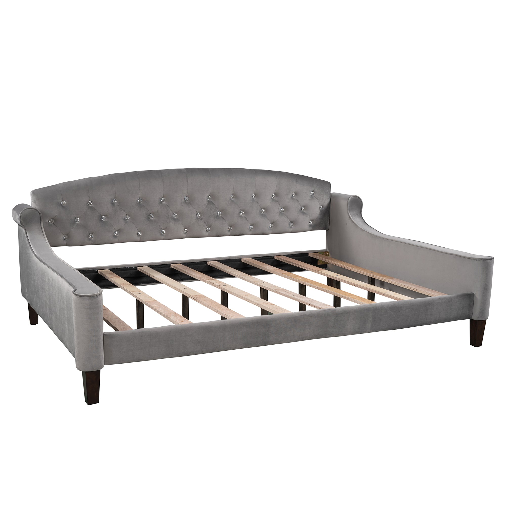 Full size Tufted Button Daybed (Gray)
