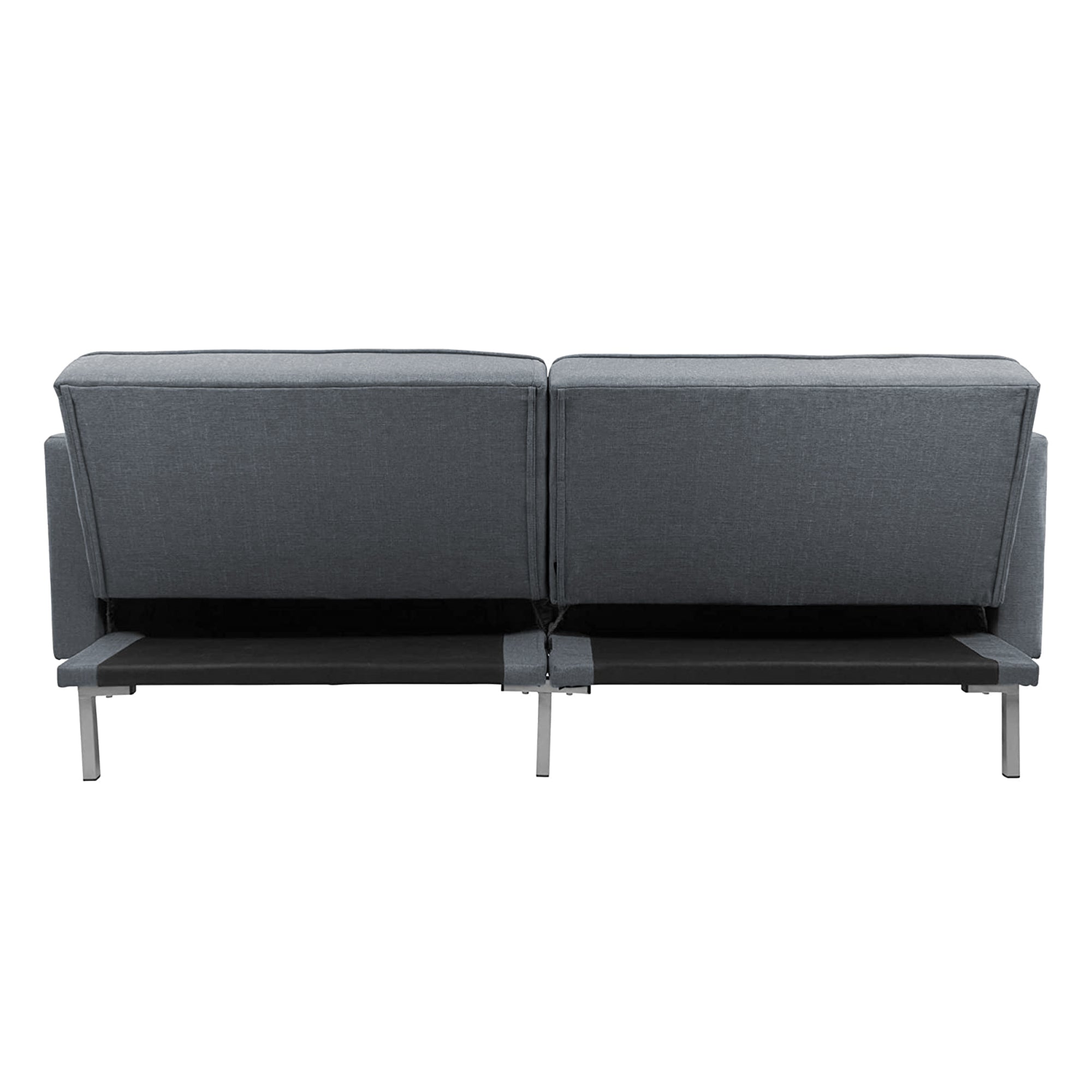 Oliver Convertible Futon Sofa Bed (Dark Gray)