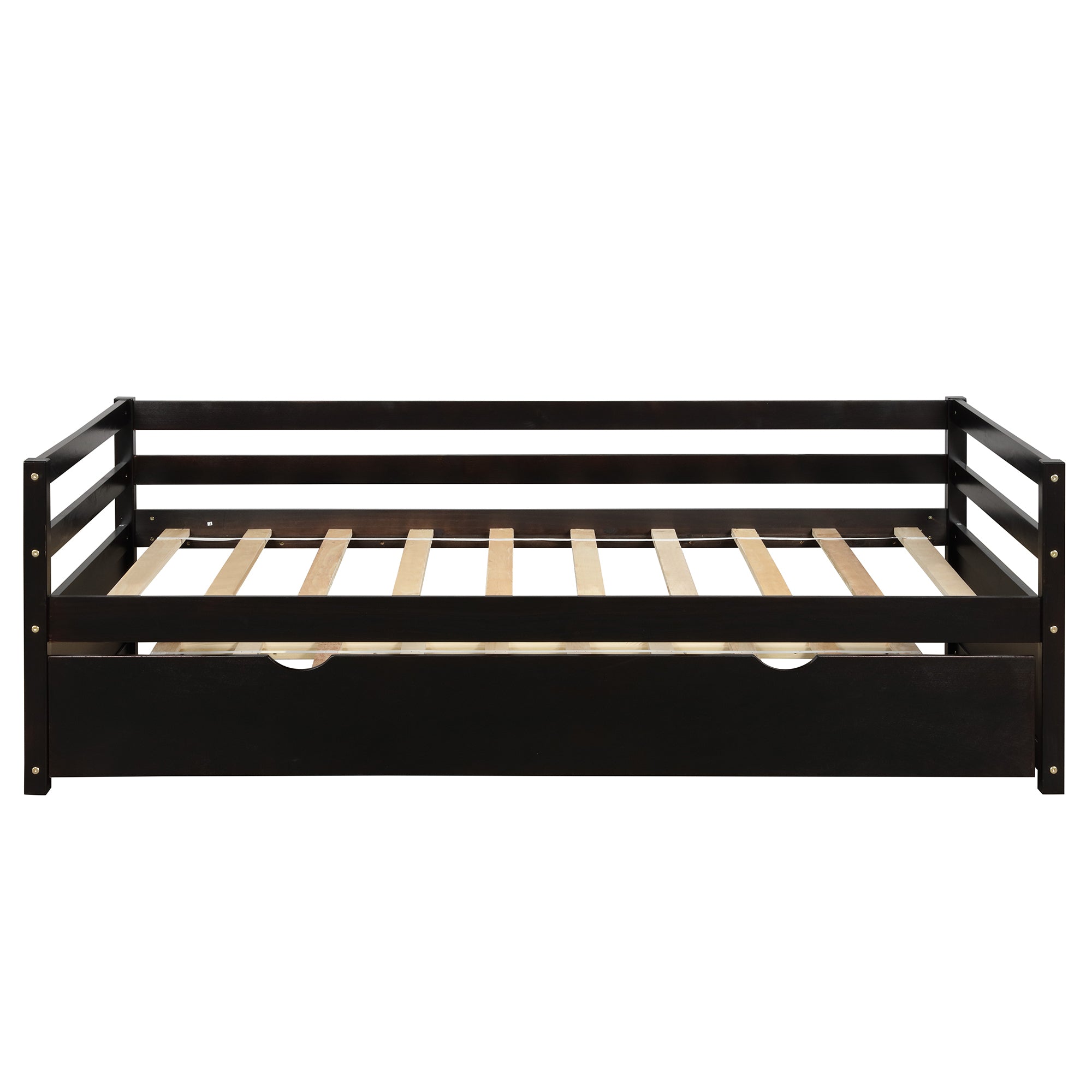 Twin Size Daybed with Trundle (Espresso)