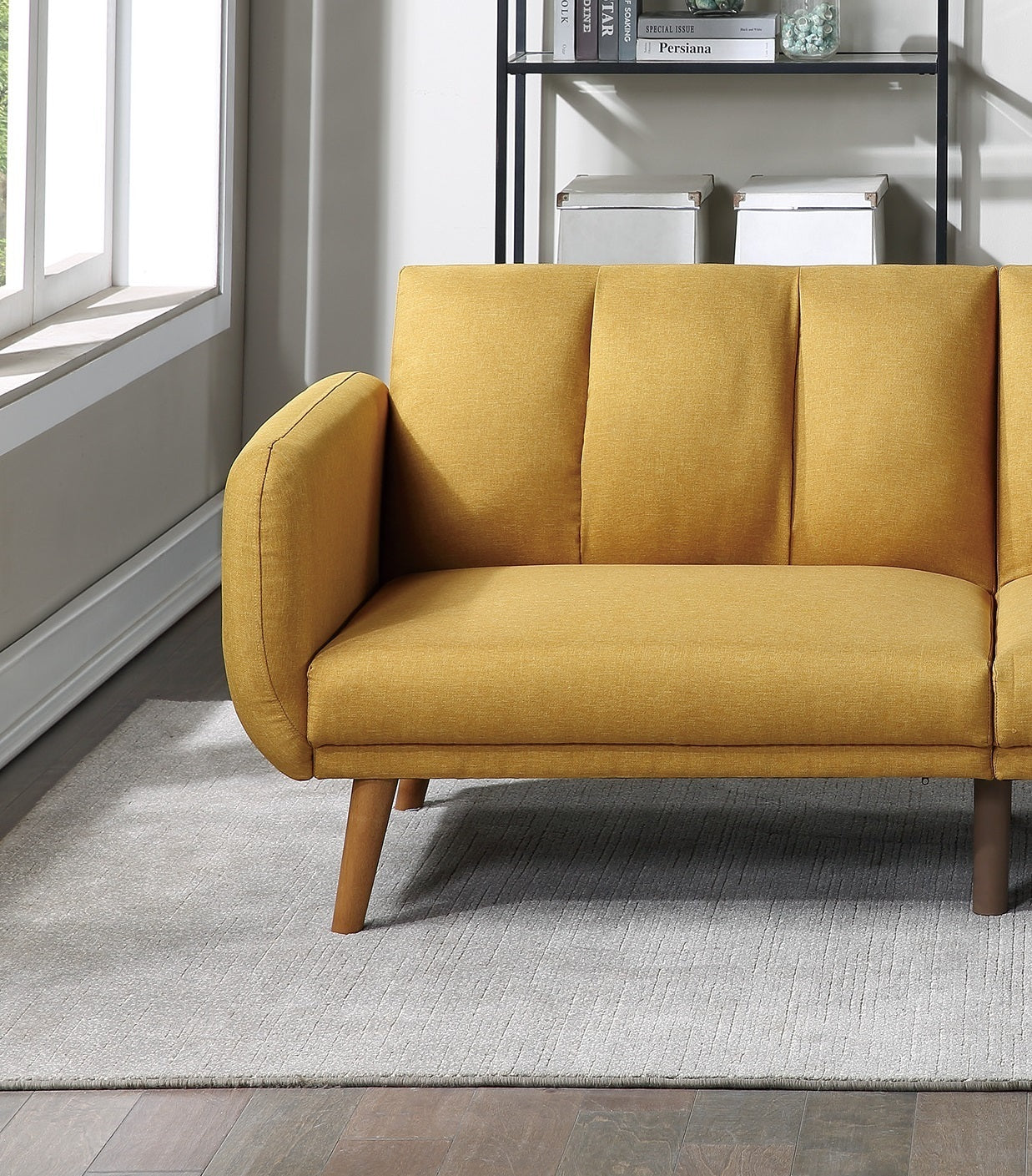 Elegant Modern Sofa (Mustard)