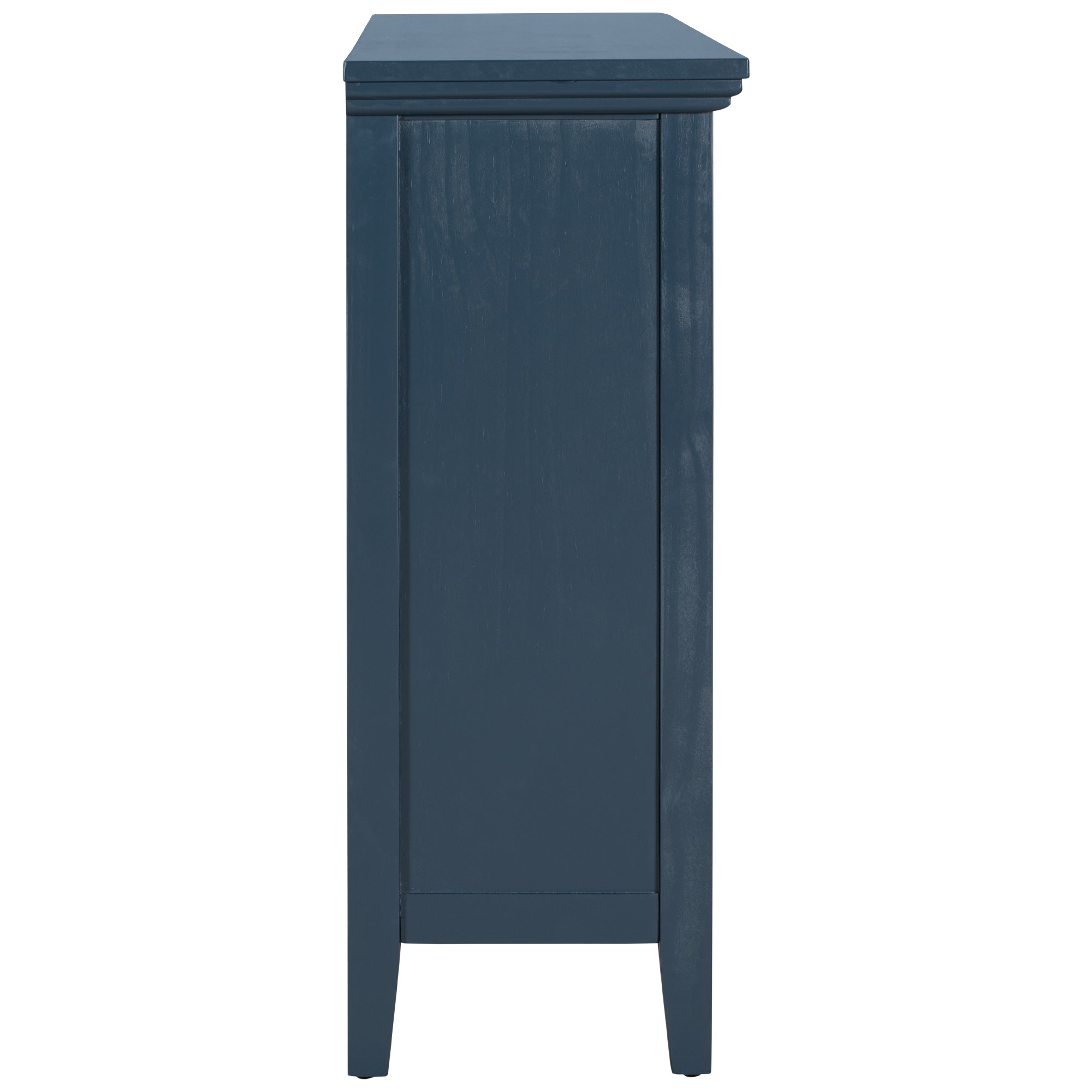 Accent Storage Cabinet Wooden Cabinet with Adjustable Shelf, Modern Sideboard for Entryway (Blue)