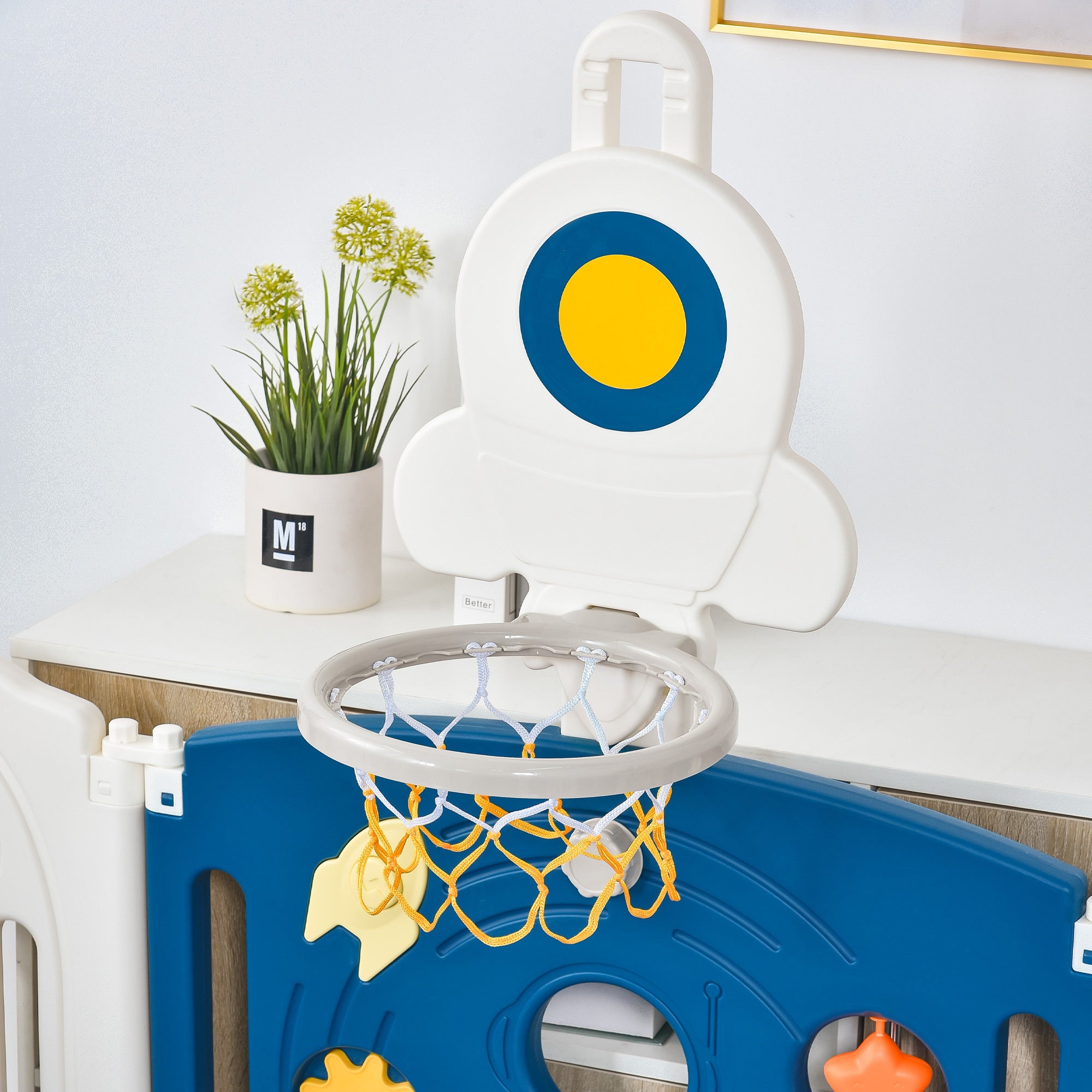 Baby Playpen for Toddler, Astronaut Theme