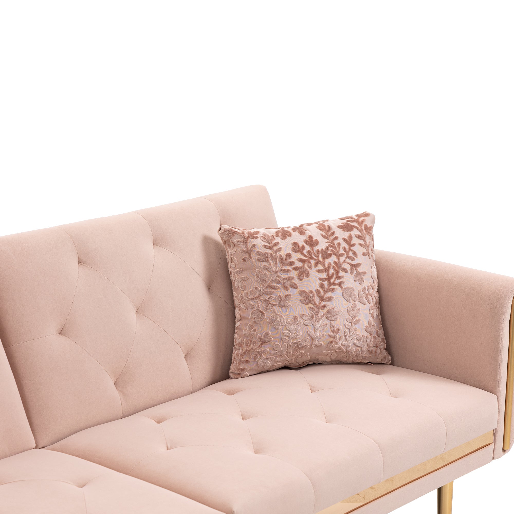 COOLMORE Velvet Sofa (Pink)