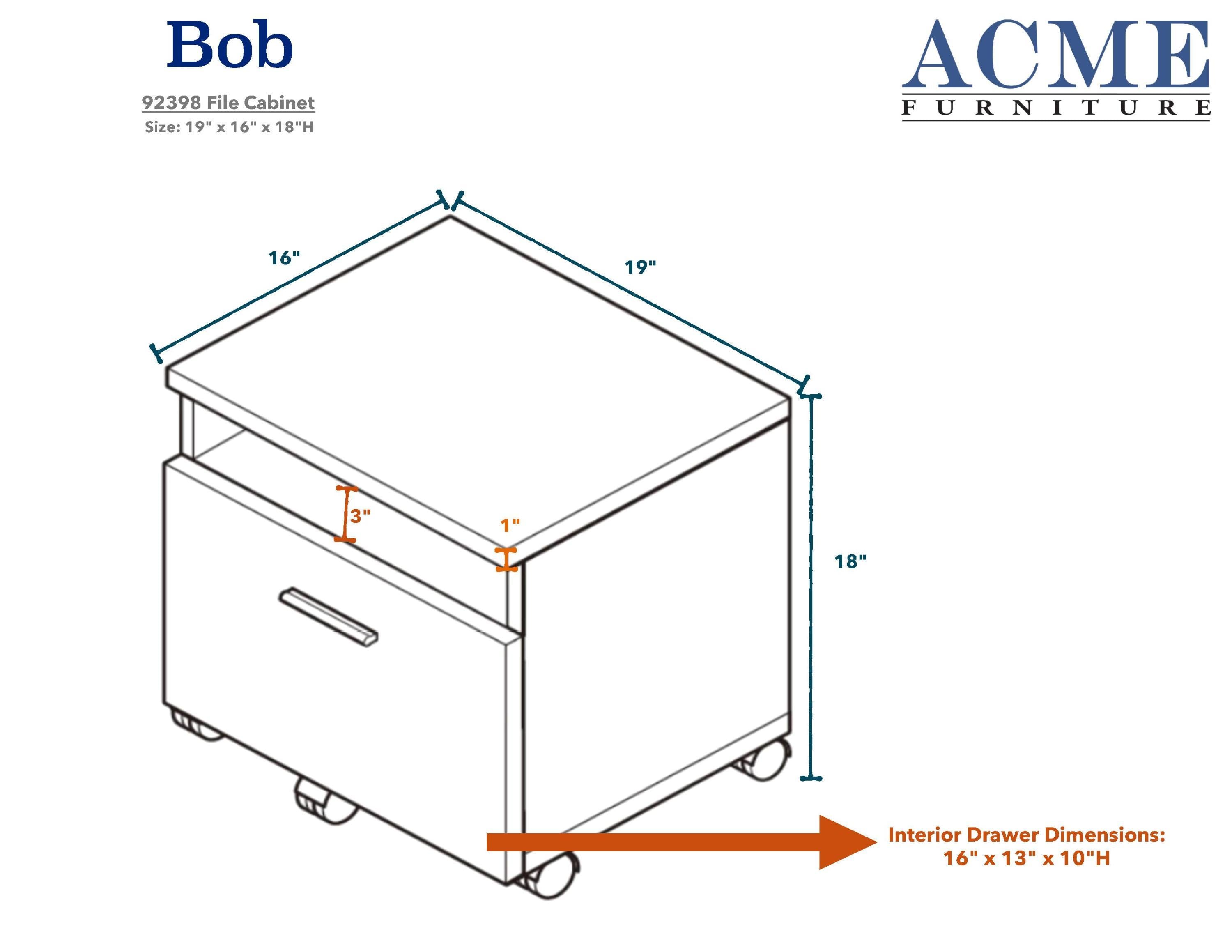 ACME Bob File Cabinet (Oak)
