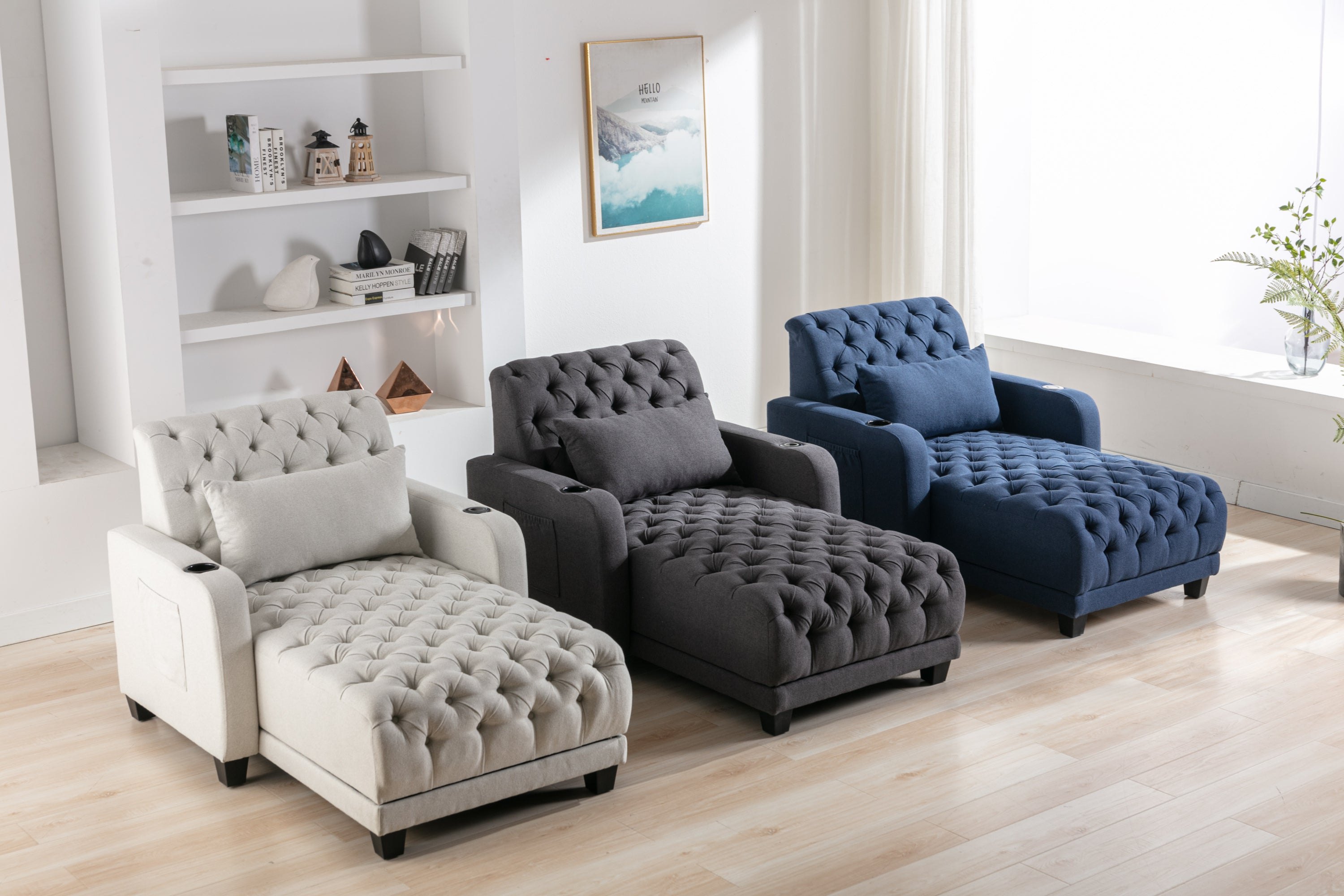 COOLMORE  Living Room Leisure Sofa /Barry sofa (Beige)