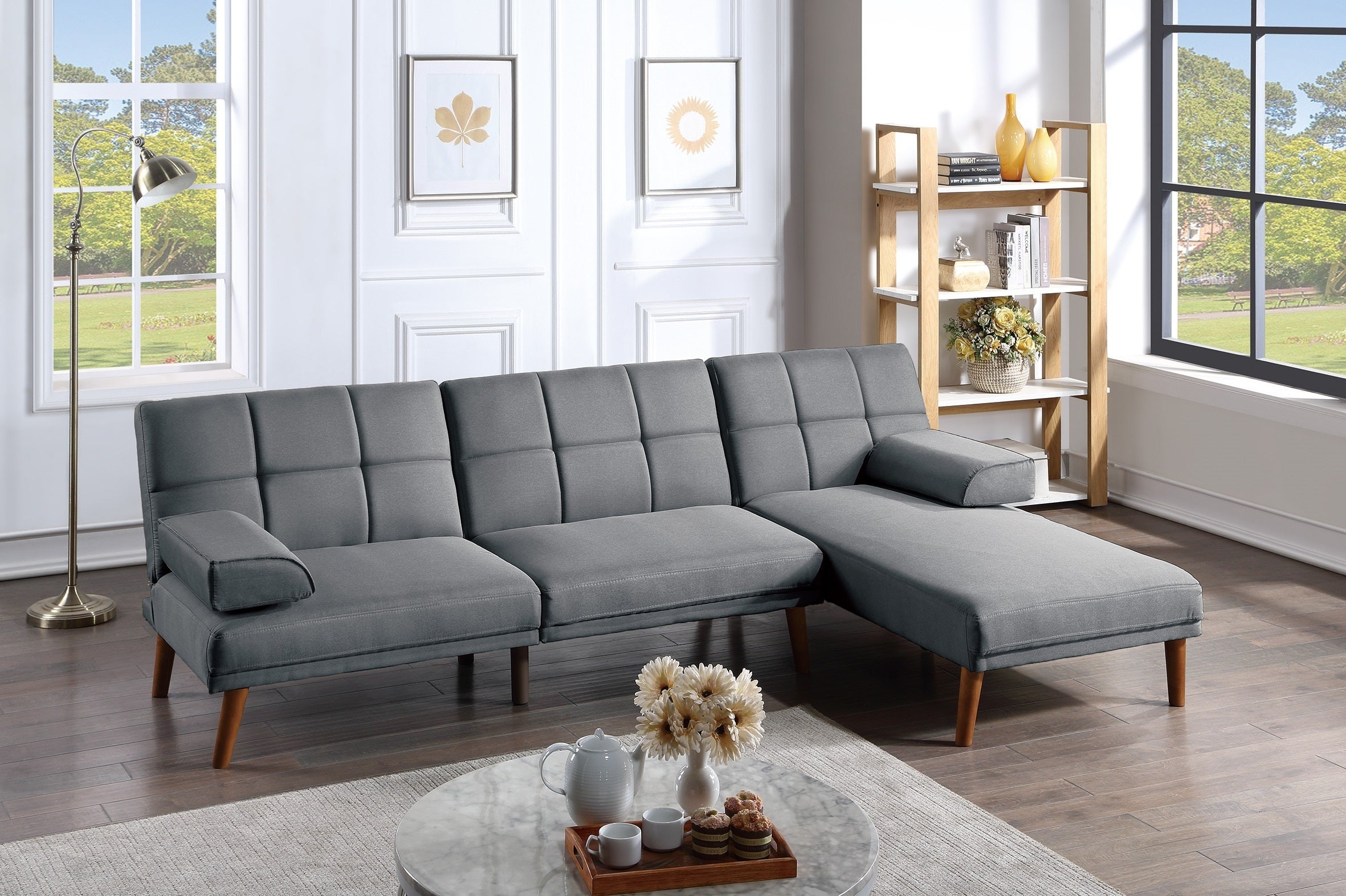 Multifiber Modular Sofa Set (Gray)