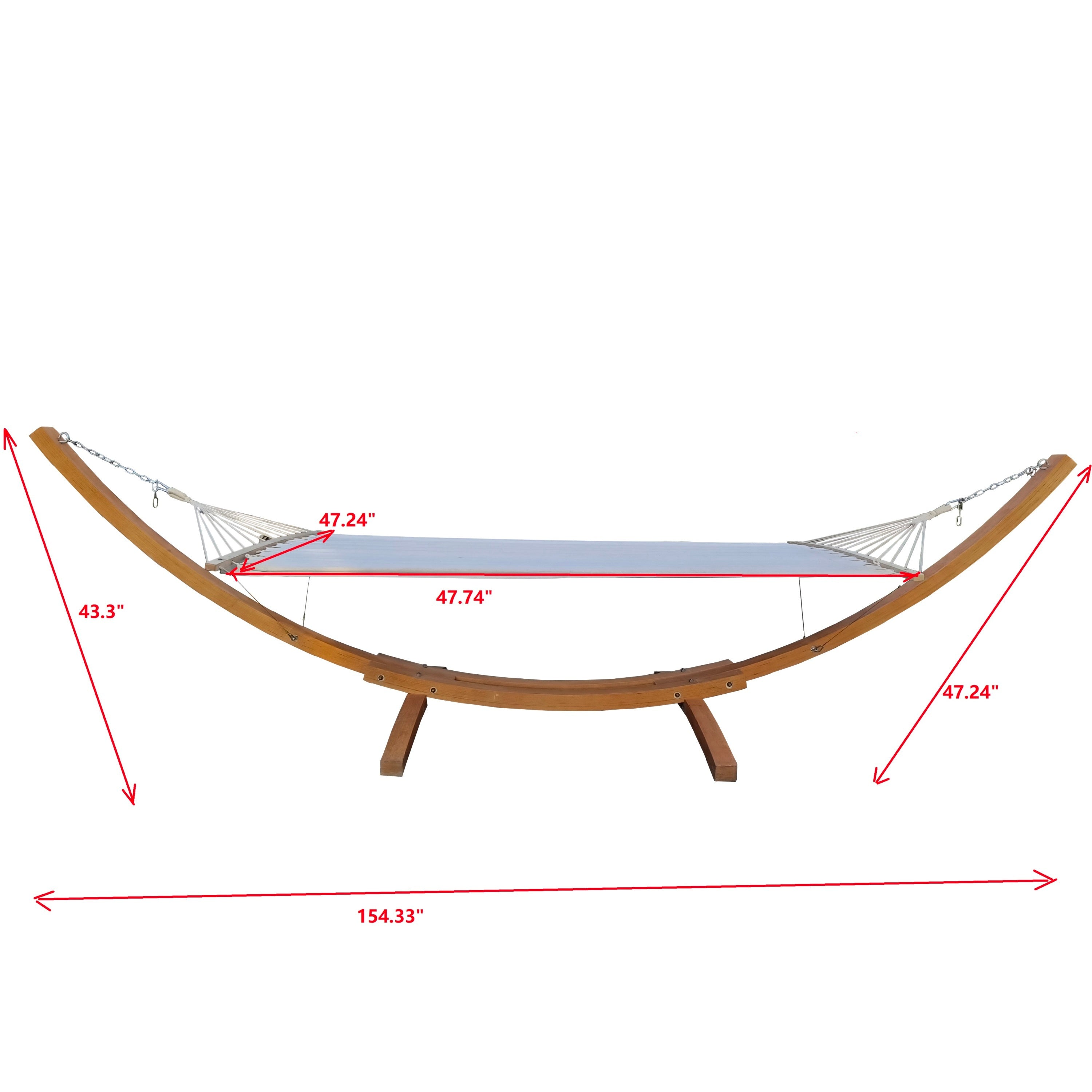 1-Person Hammock with Stand Set for Outside & Inside