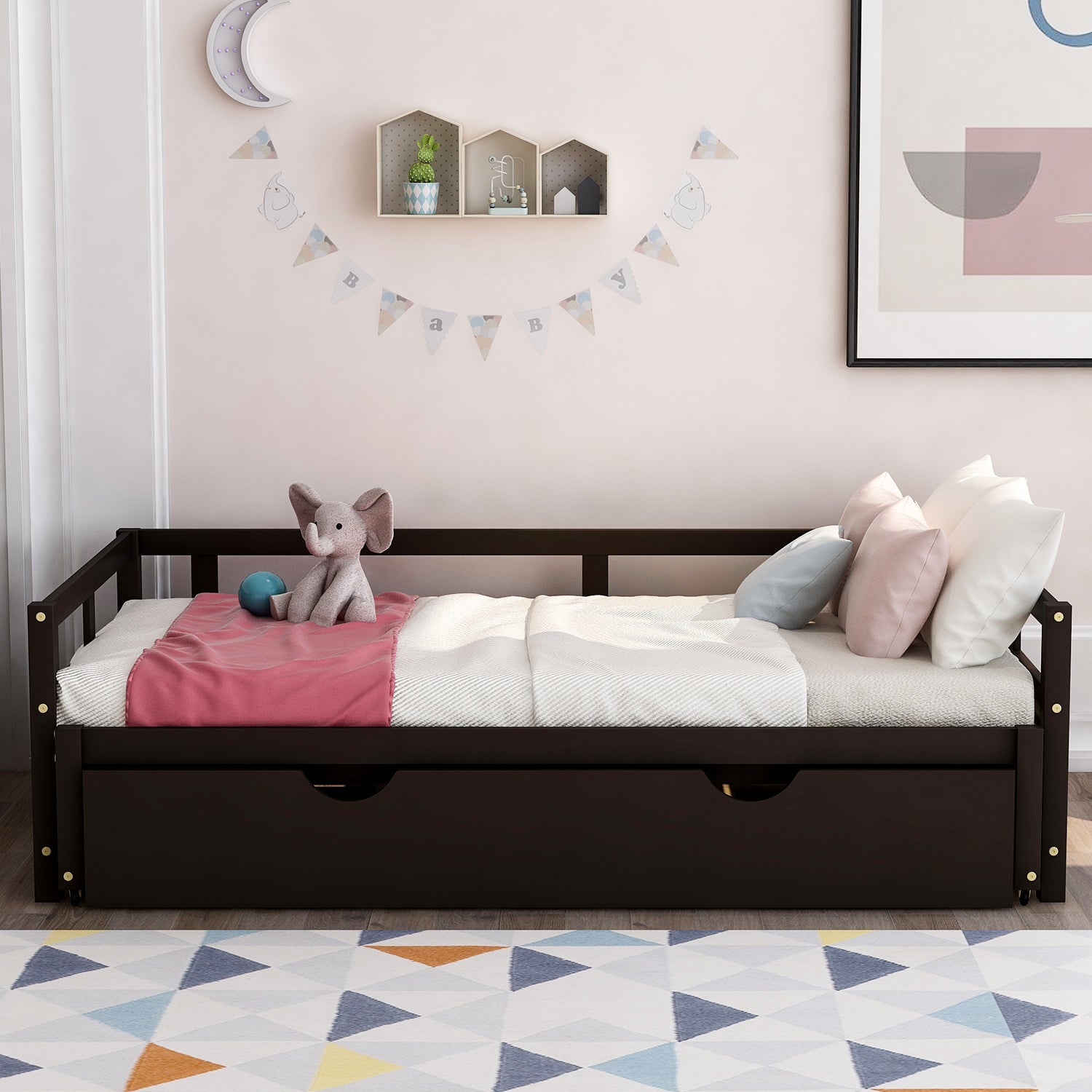 Extending Daybed with Trundle (Espresso)