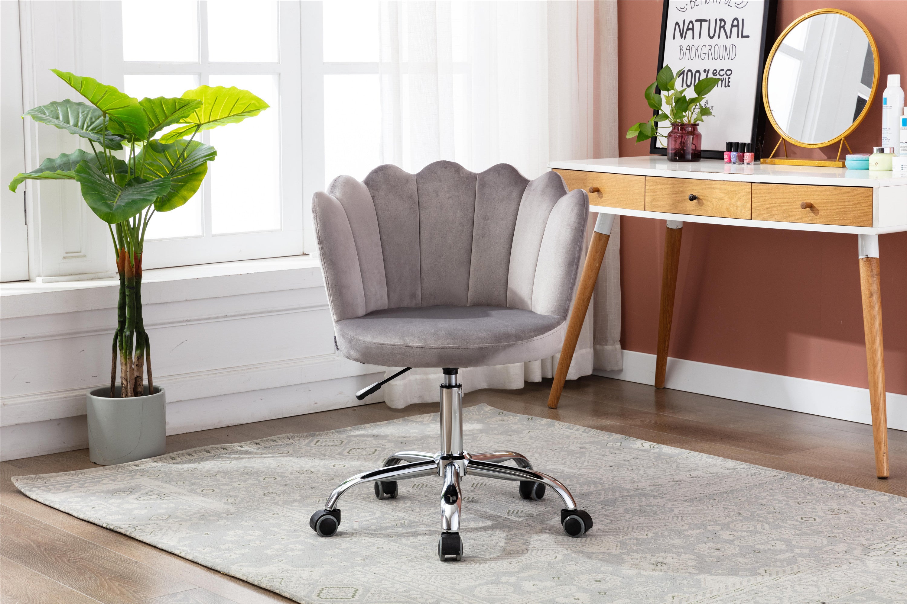COOLMORE Swivel Office Chair (Gray)