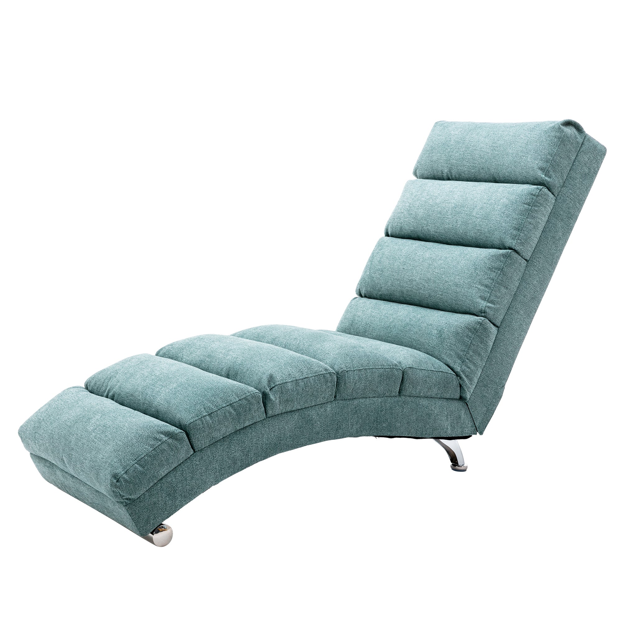 COOLMORE Linen Chaise Lounge Indoor Chair