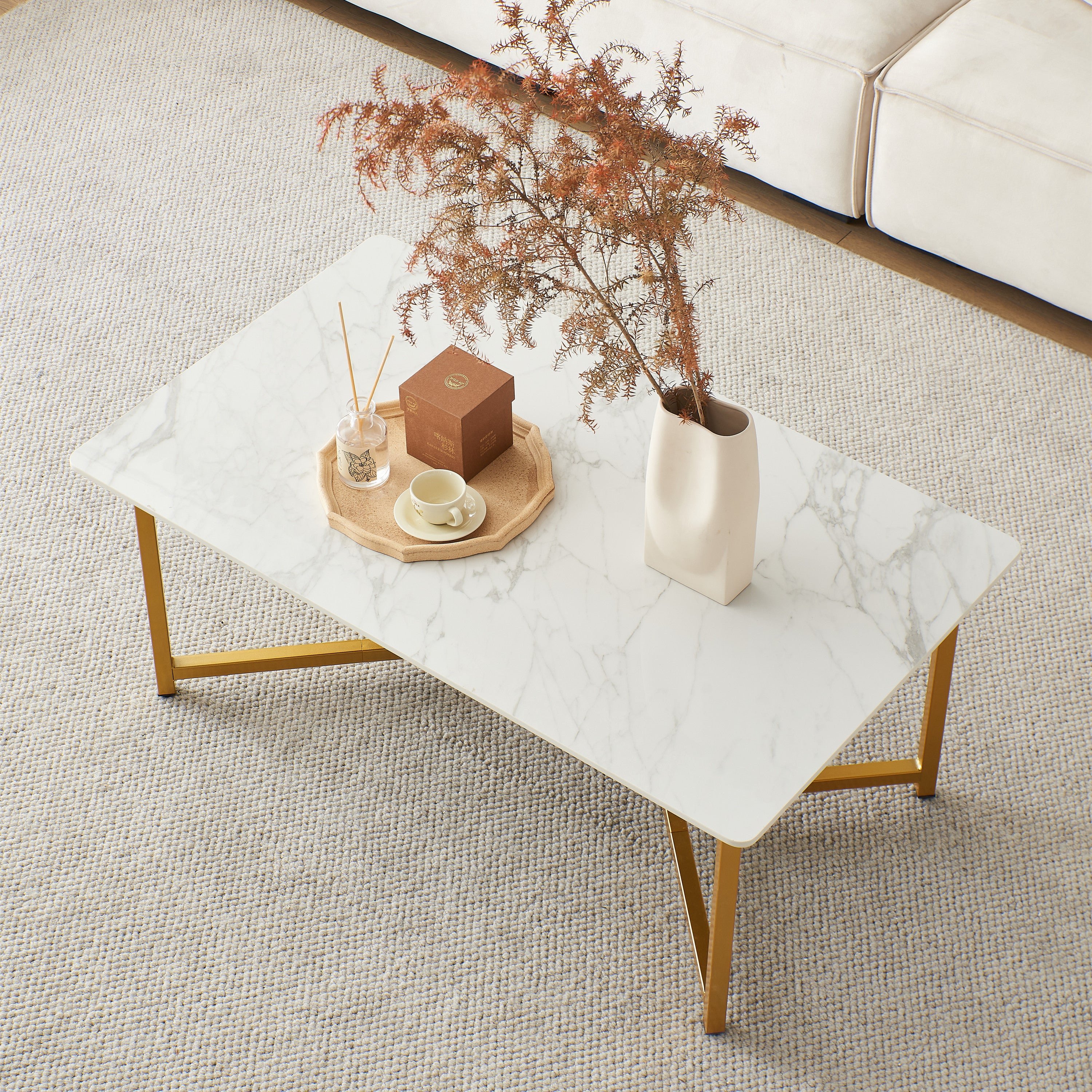 Sintered Stone Rectangle Coffee Table