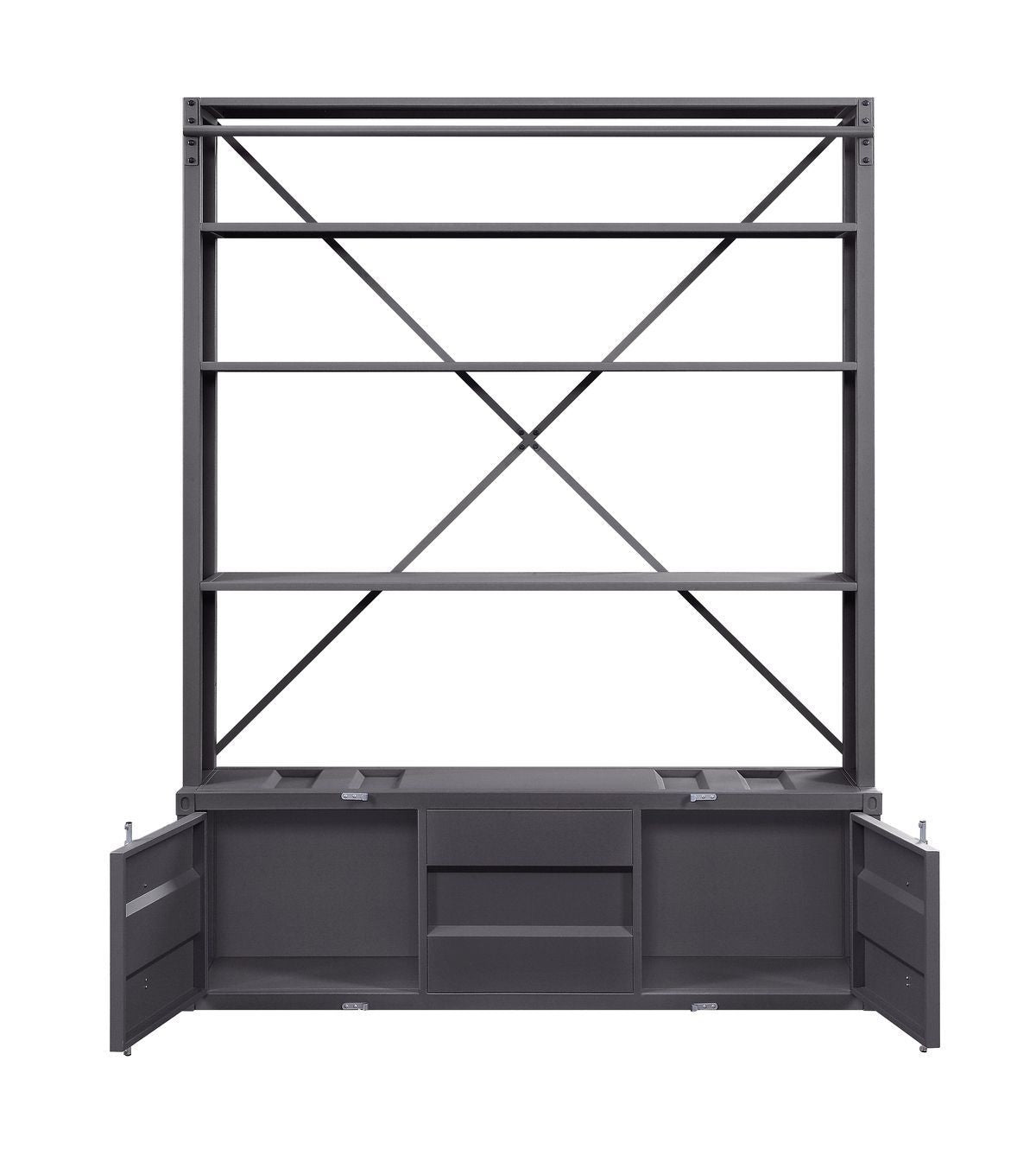 ACME Cargo Bookshelf & Ladder (Gunmetal)