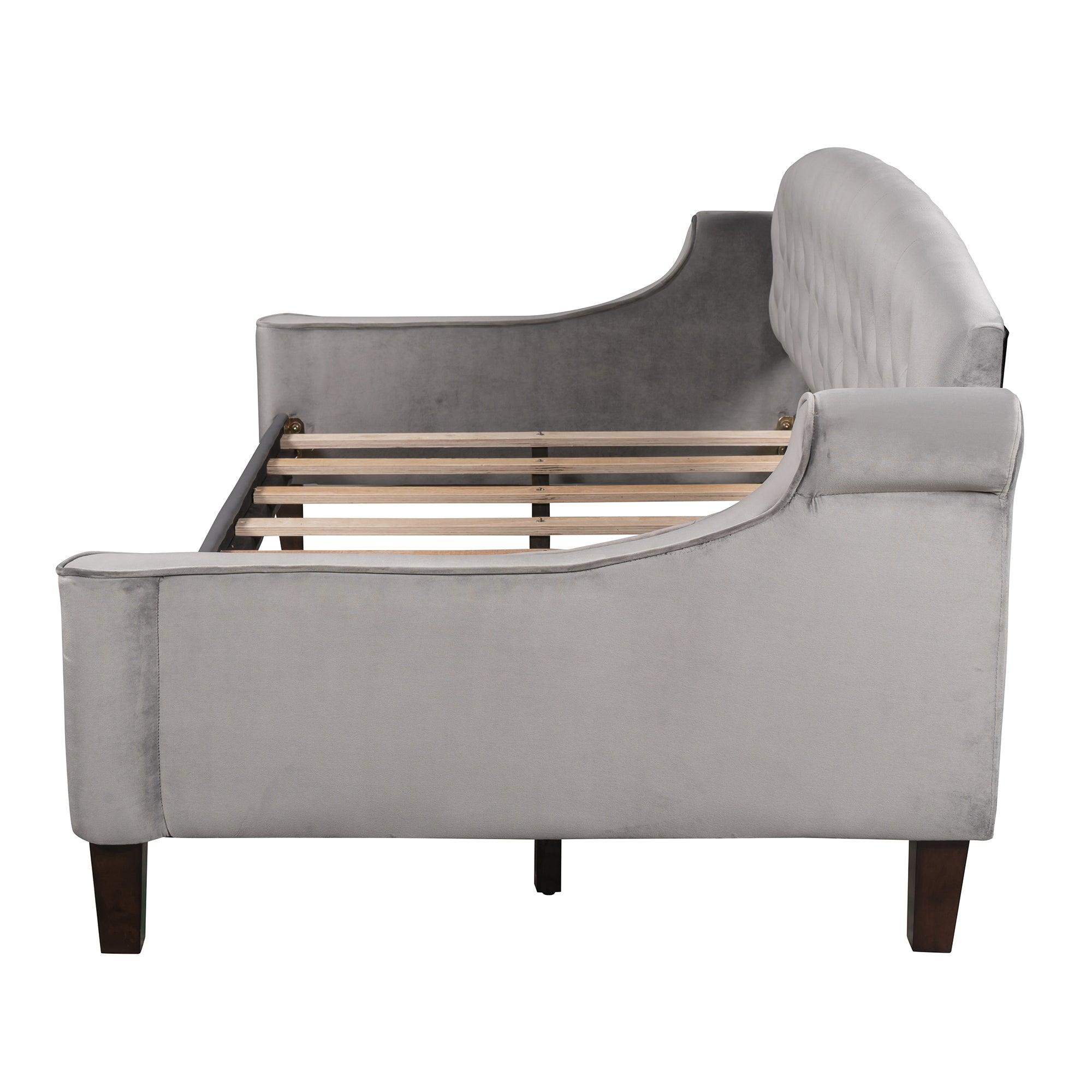 Modern Luxury Tufted Button Daybed Twin (Gray)