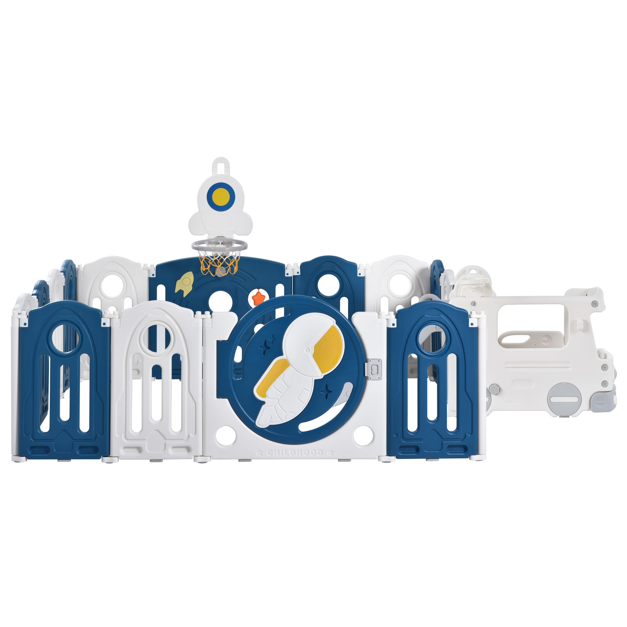 Baby Playpen for Toddler Astronaut Theme Set 1