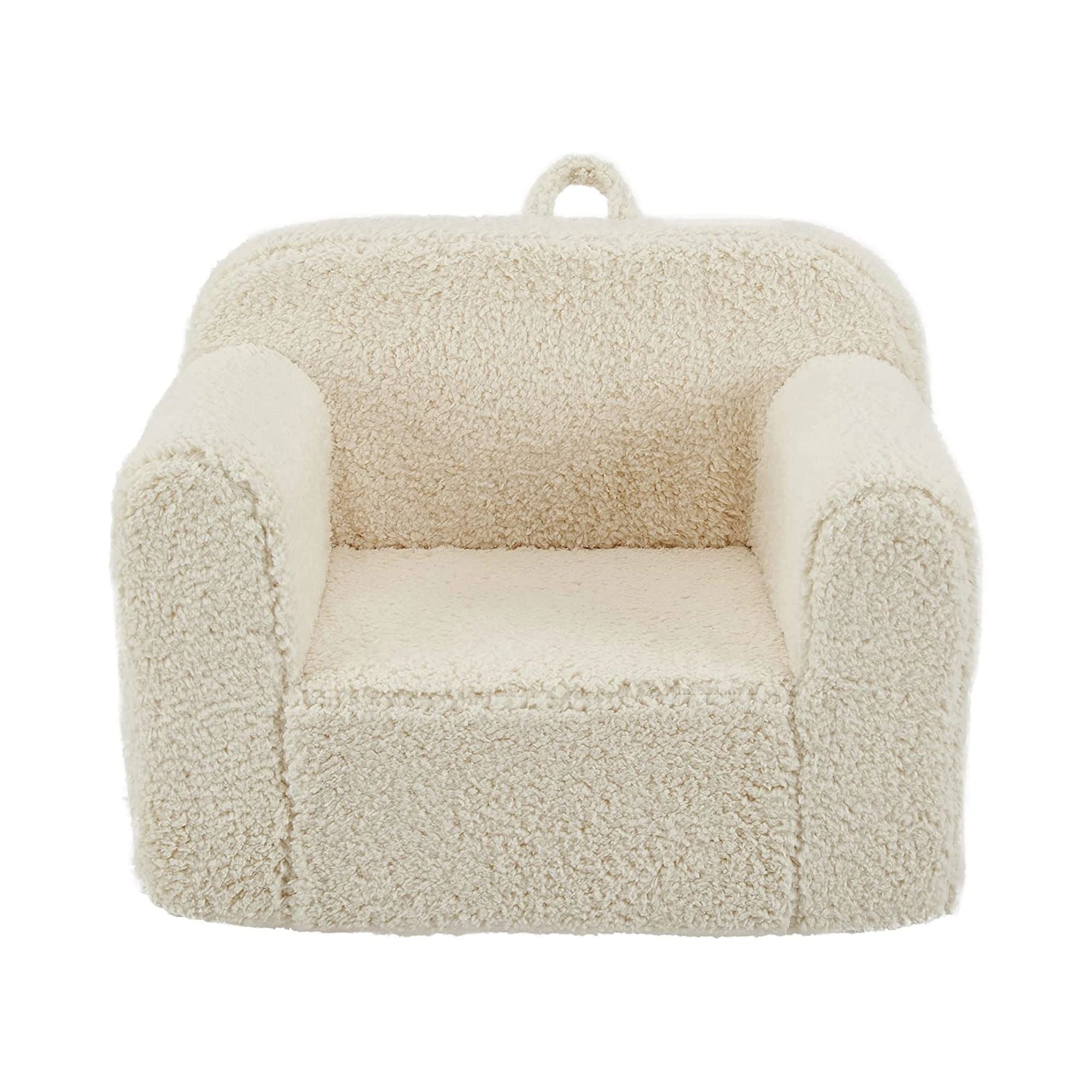 Kids Armchair Toddler Couch Baby Sofa Chair with Sherpa Fabric for Boys and Girls (Beige)