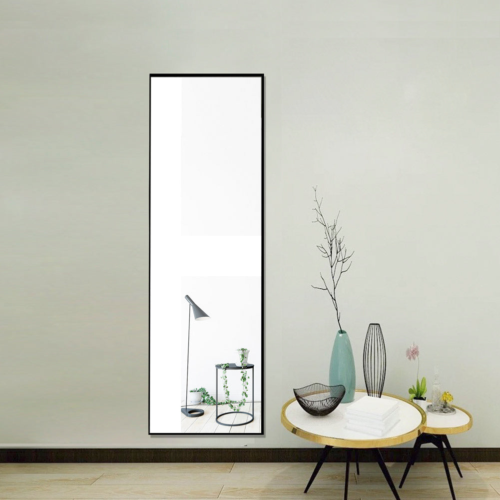 Full Length Mirror Floor Mirror Hanging Standing or Leaning (Black)