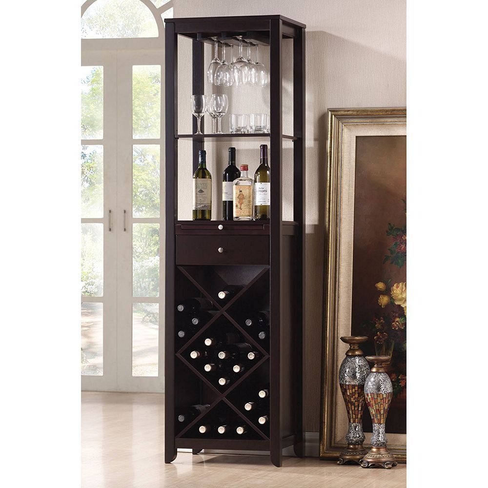 ACME Casey Wine Cabinet in Wenge