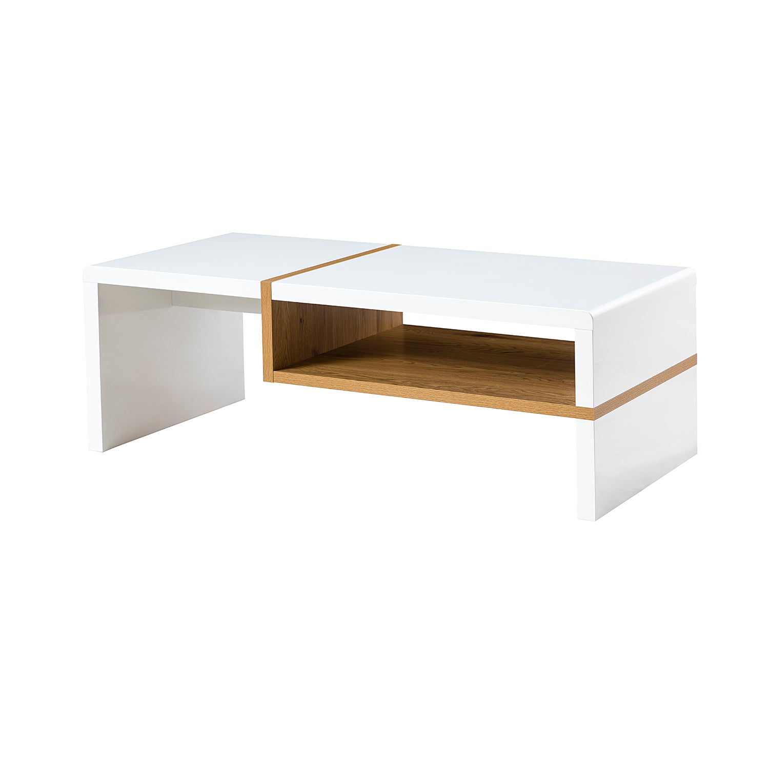 Pales Modern Coffee Table with Shelf