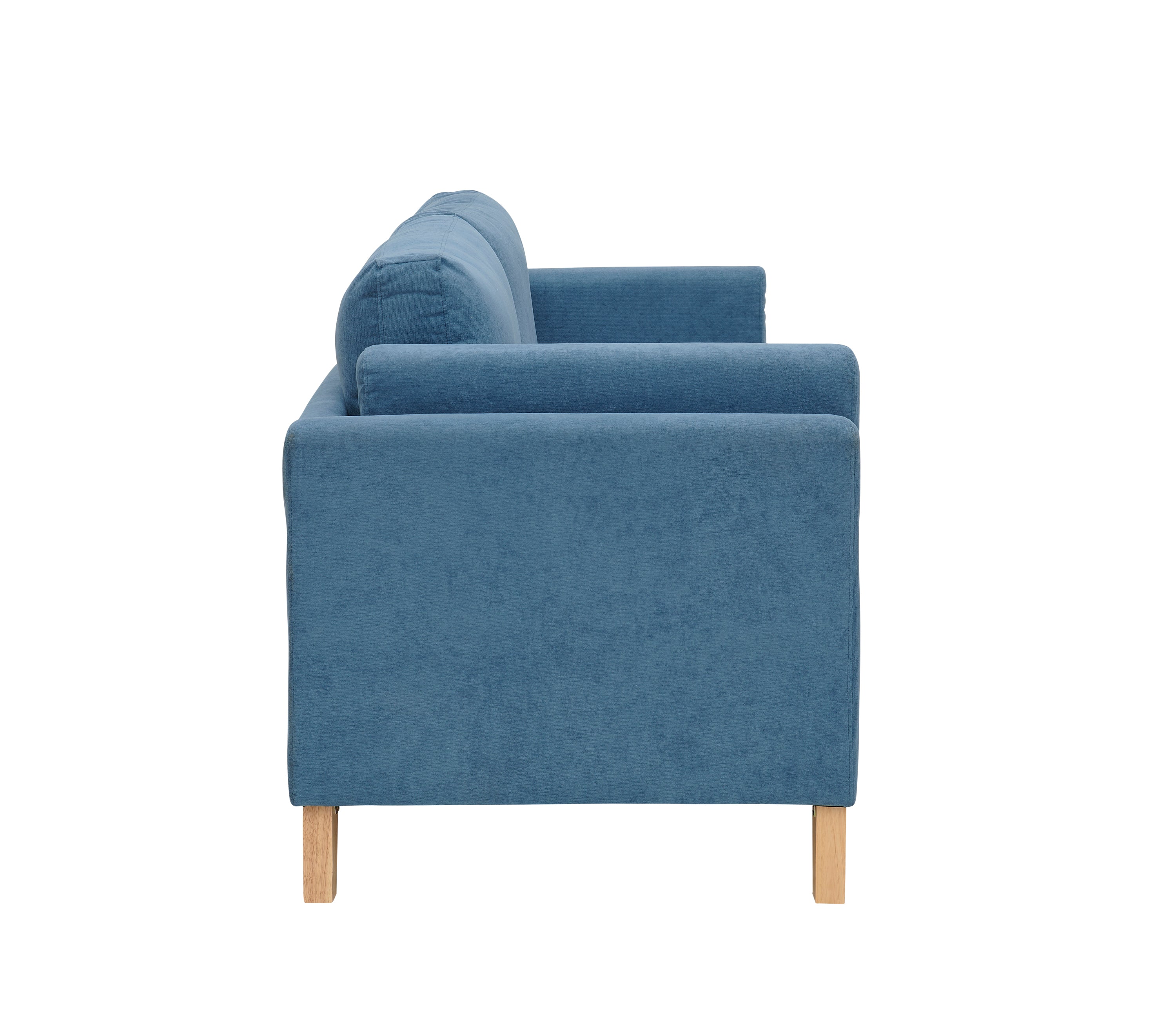 Modern and Comfortable Blue Chenille Fabric Sofa