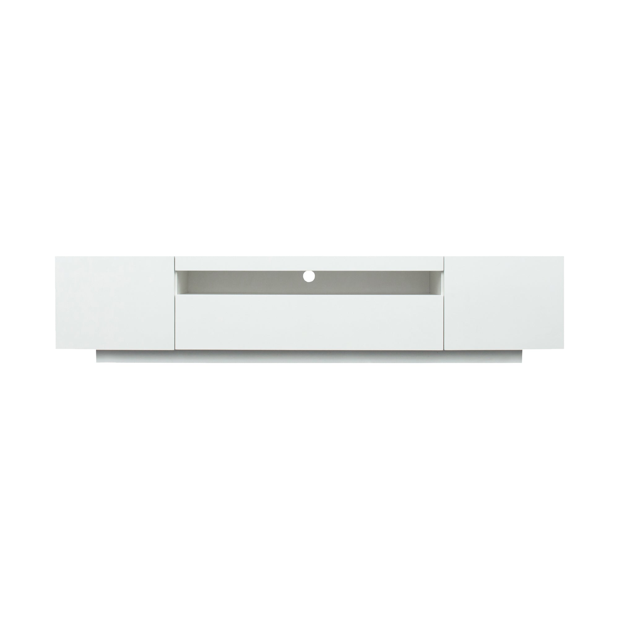 TV Cabinet with LED (White)