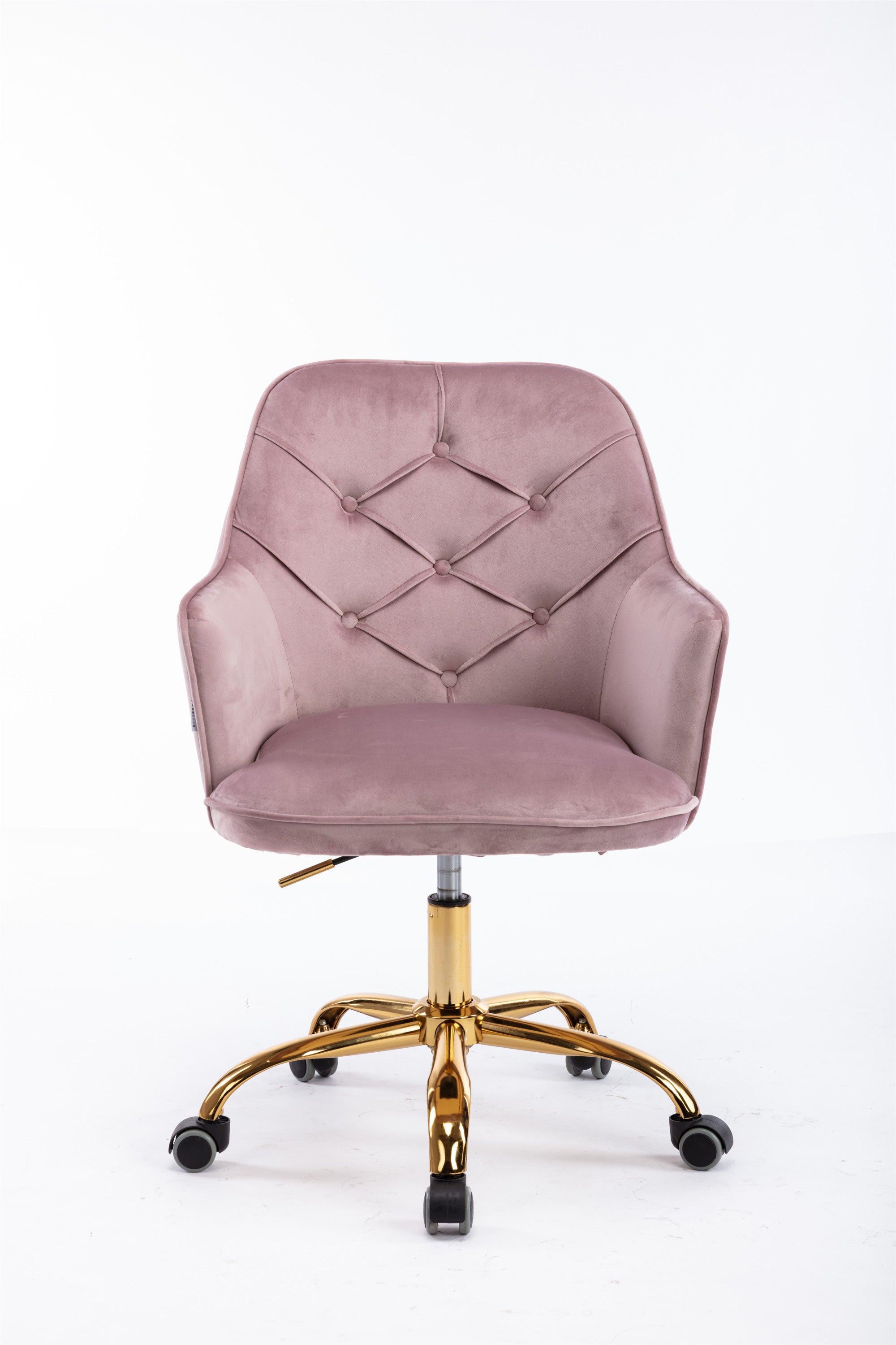 Velvet Swivel Shell Chair (Light Pink)