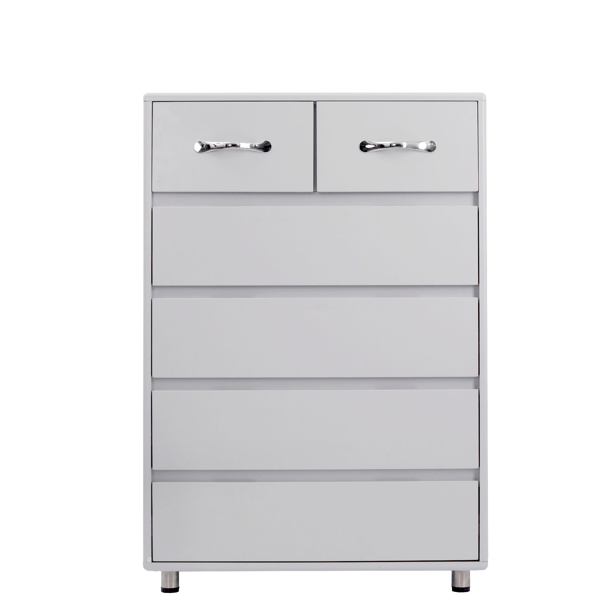 Six Drawer side Table (Gray)