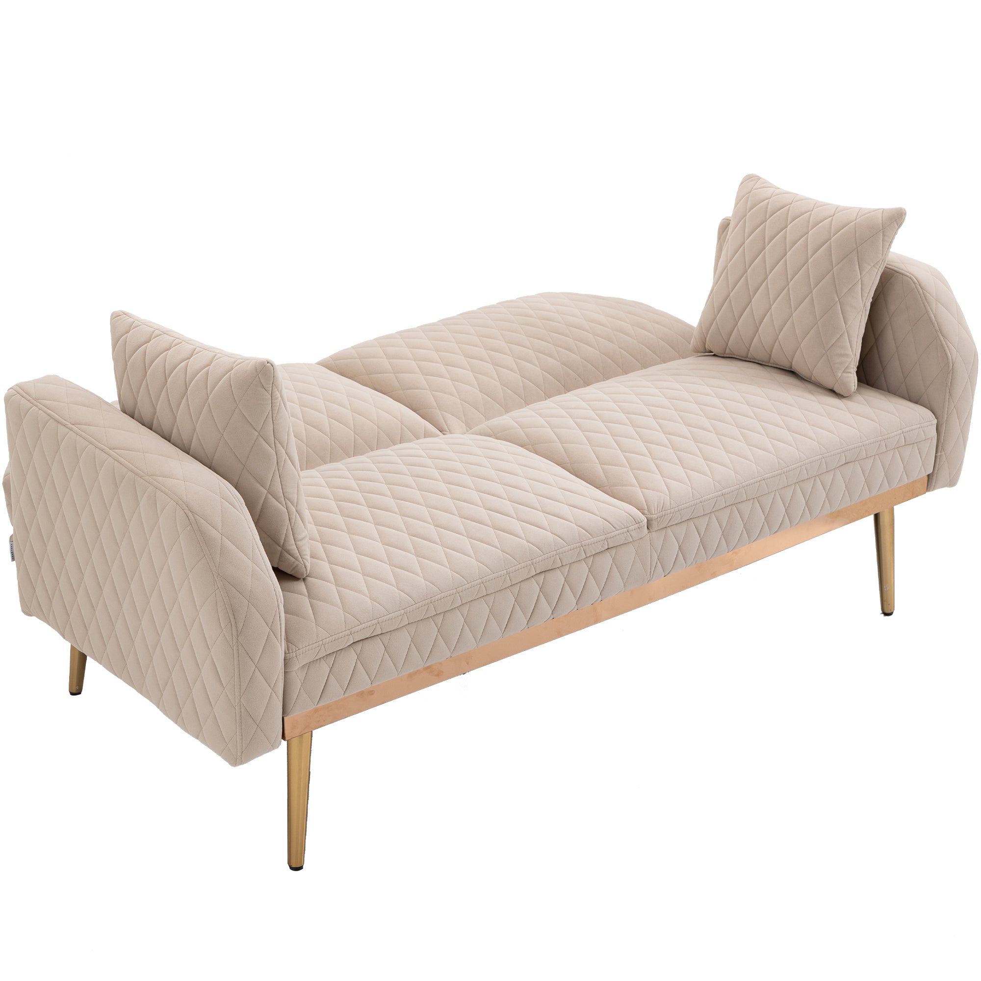 COOLMORE Velvet Sofa (Beige)