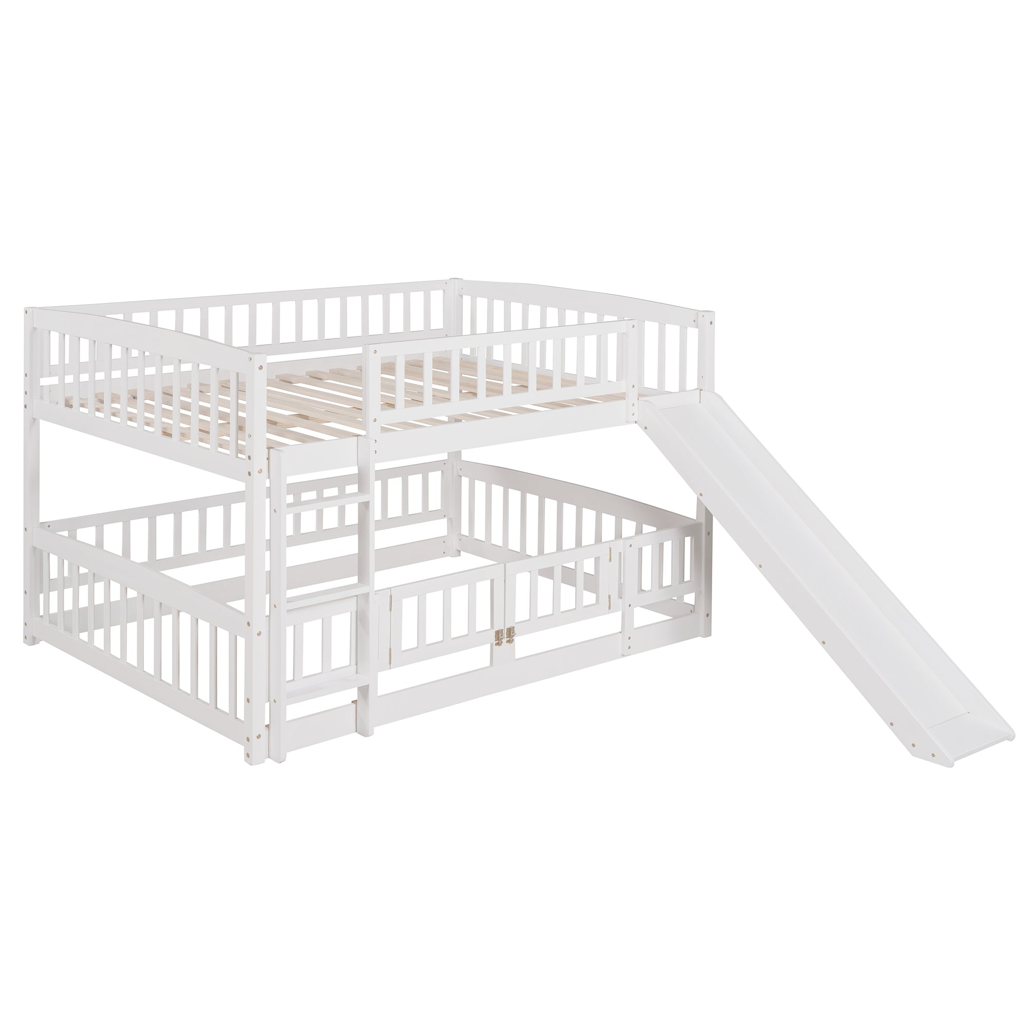 Bunk Bed with Slide (White)