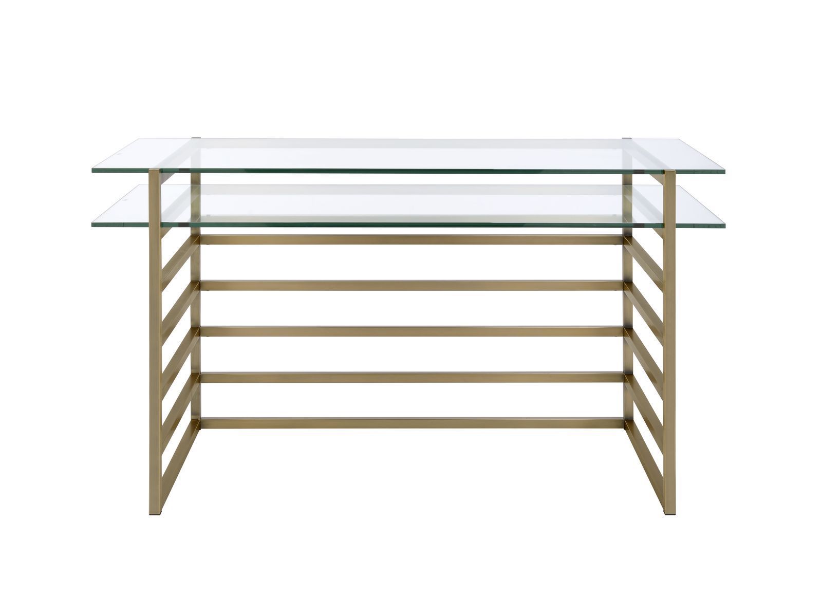 ACME Shona Glass Desk (Gold)