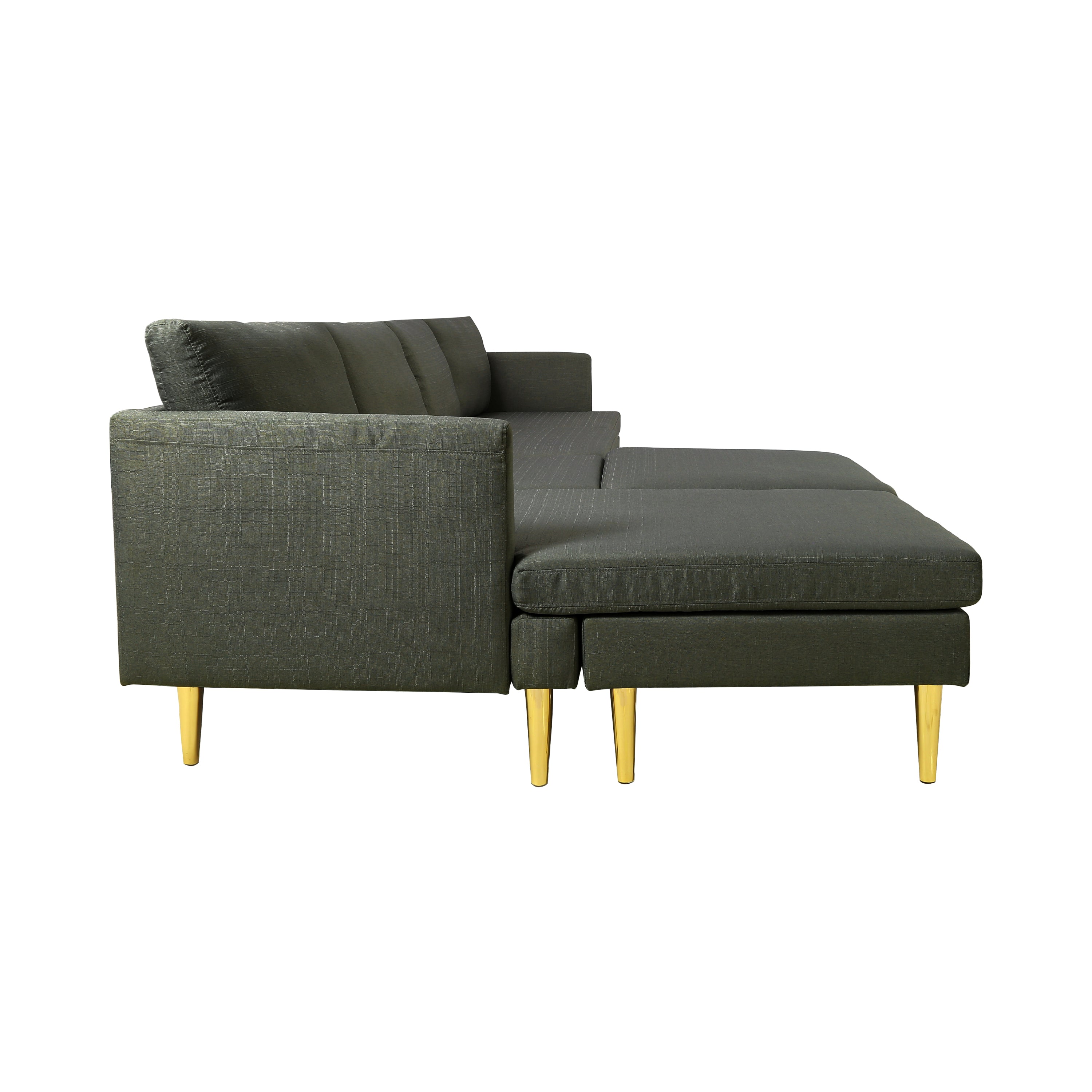 Modern Convertible Modular Sofa (Gray)