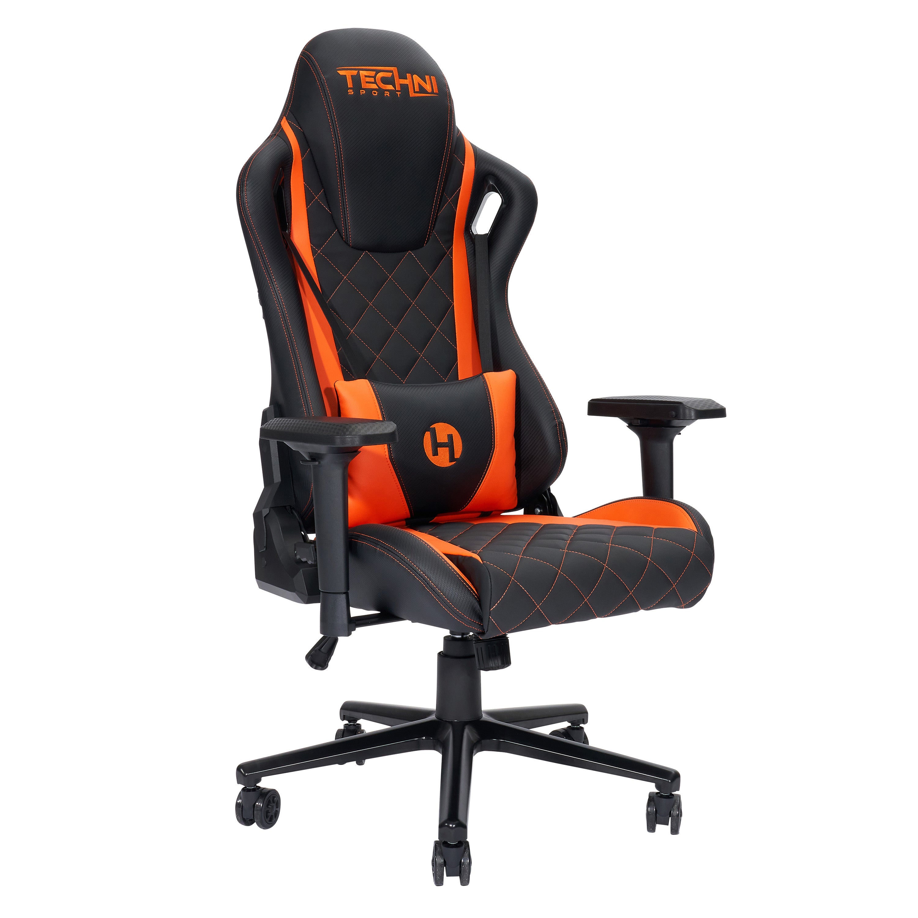 Techni Sport TS-84 Ergonomic High Back Racing Style Gaming Chair (Orange)