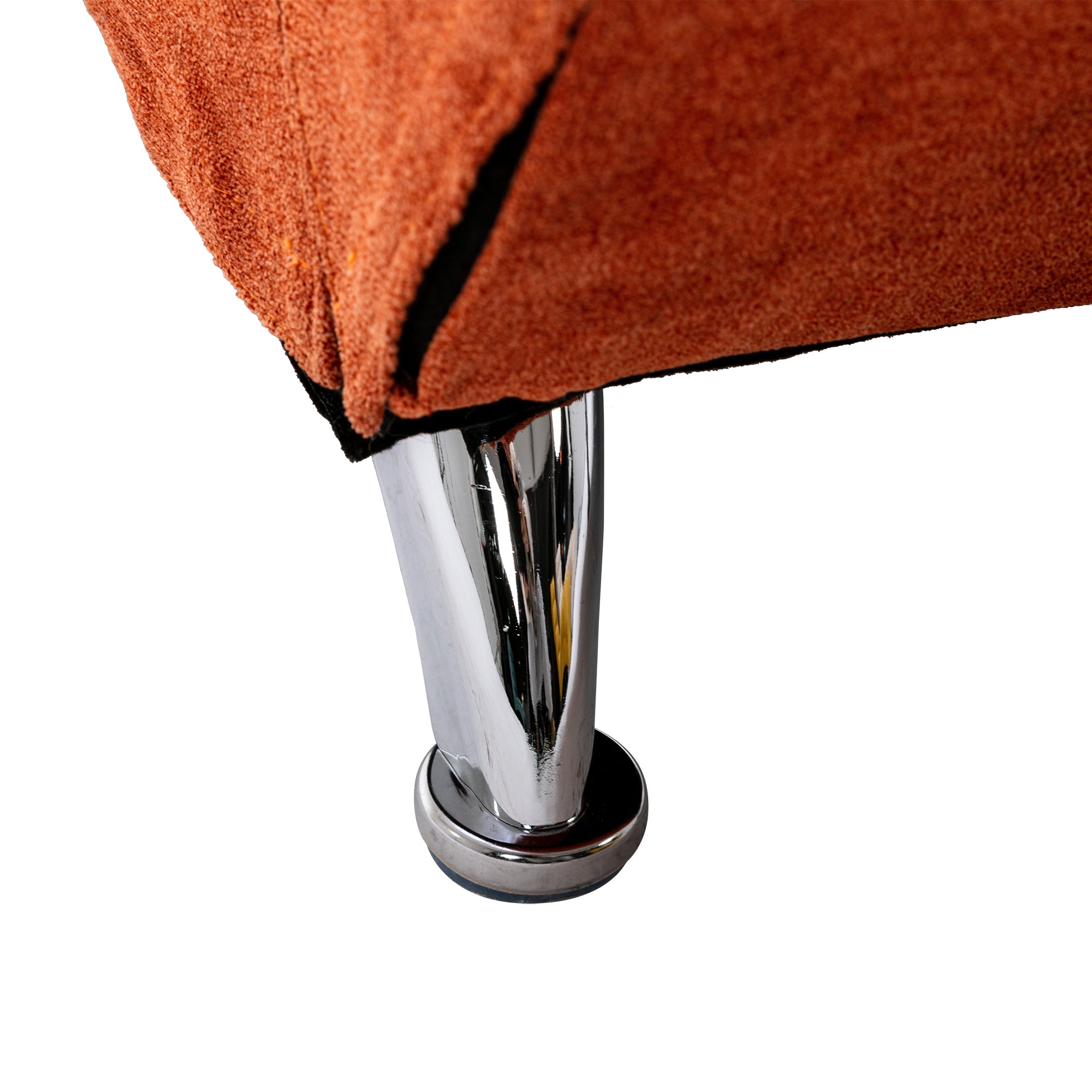 COOLMORE Linen Lounger Indoor Chair (Orange)